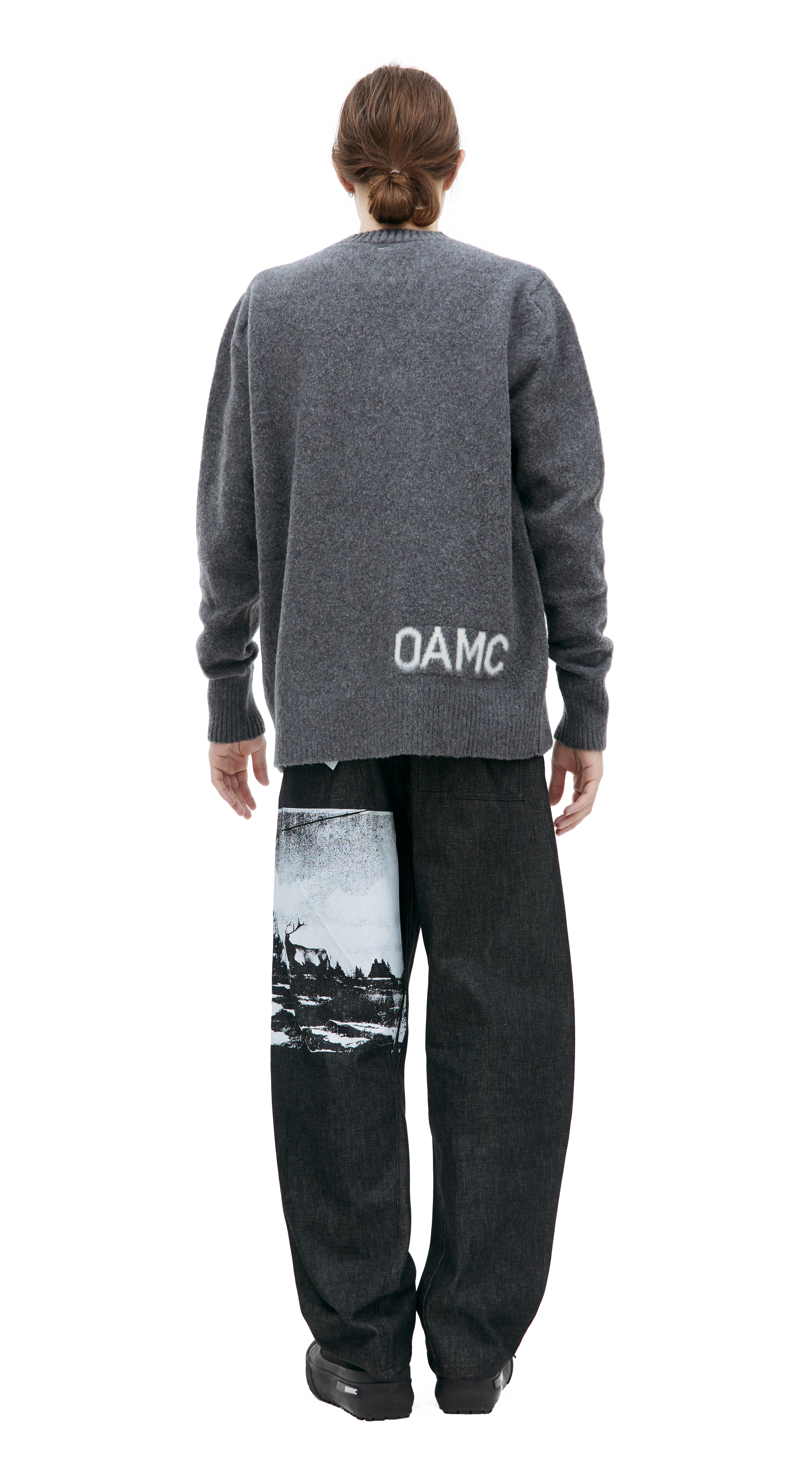 Buy OAMC men grey whistler wool sweater for $770 online on SV77 ...