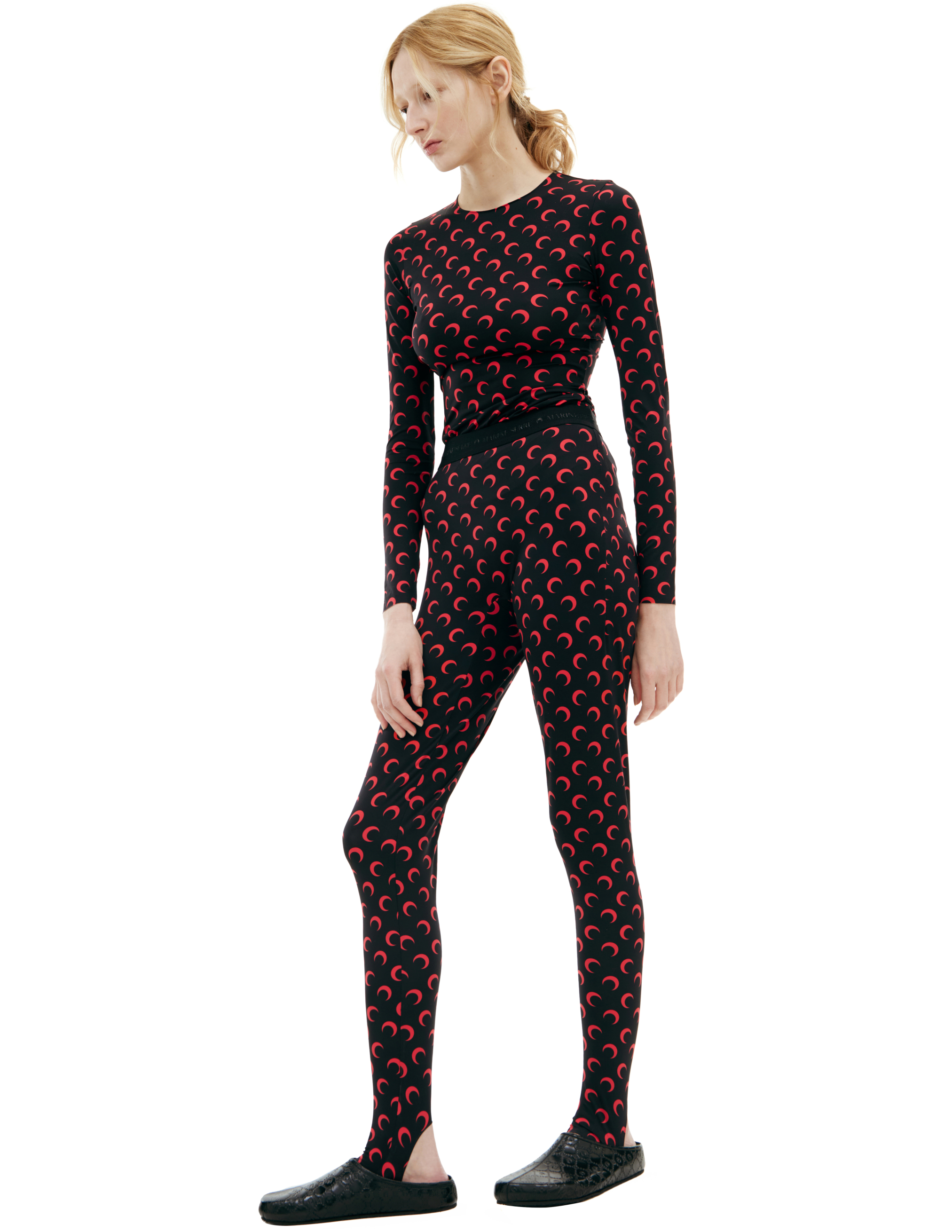 MARINE SERRE MONOPRINT LEGGINGS