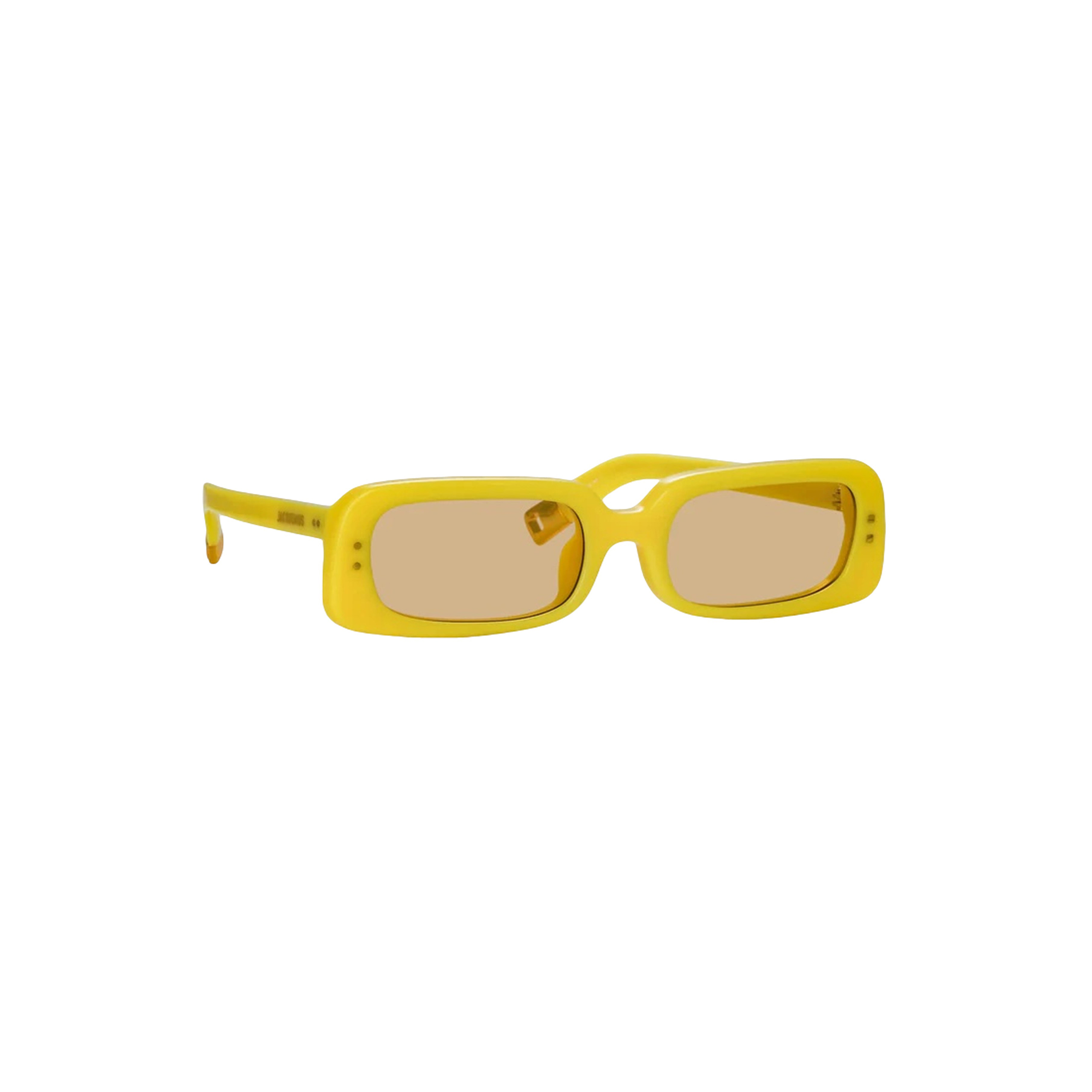 Jacquemus Rectangle Frame Sunglasses Sunglasses In Yellow