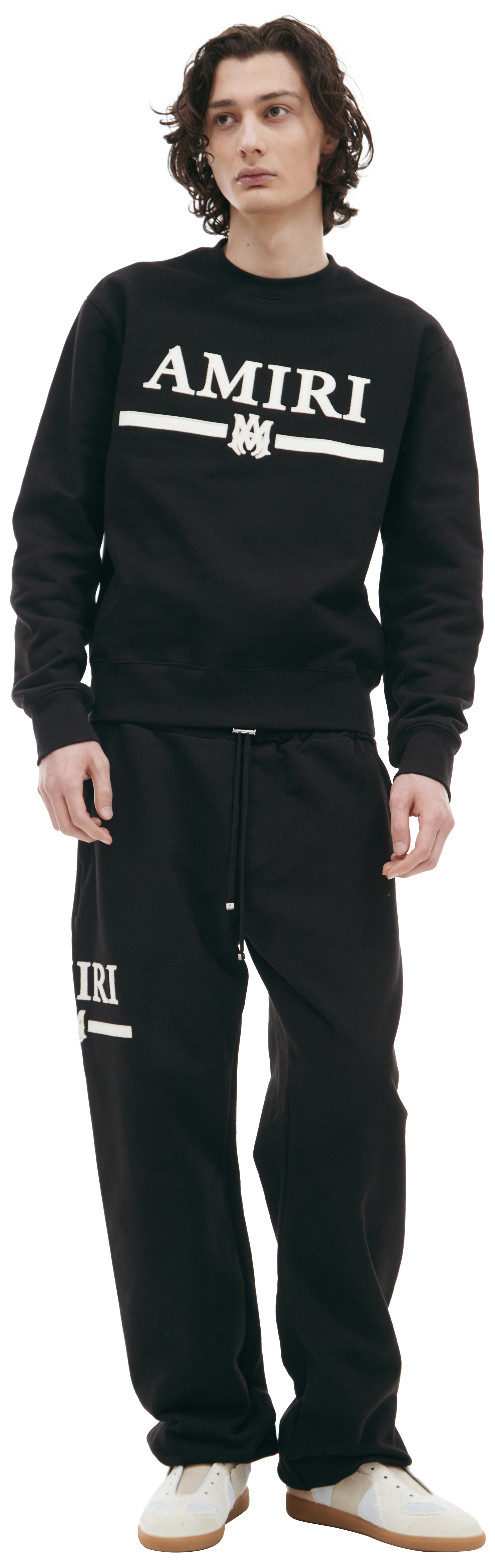 Buy AMIRI men black logo sweatshirt for $480 online on SV77