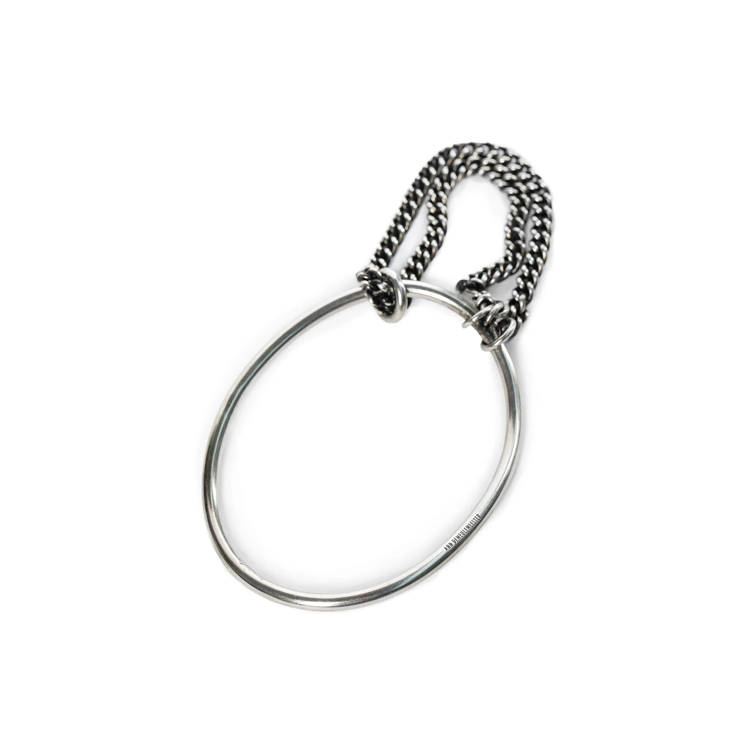 Buy Ann Demeulemeester men vokko bangle with chain for £533 online