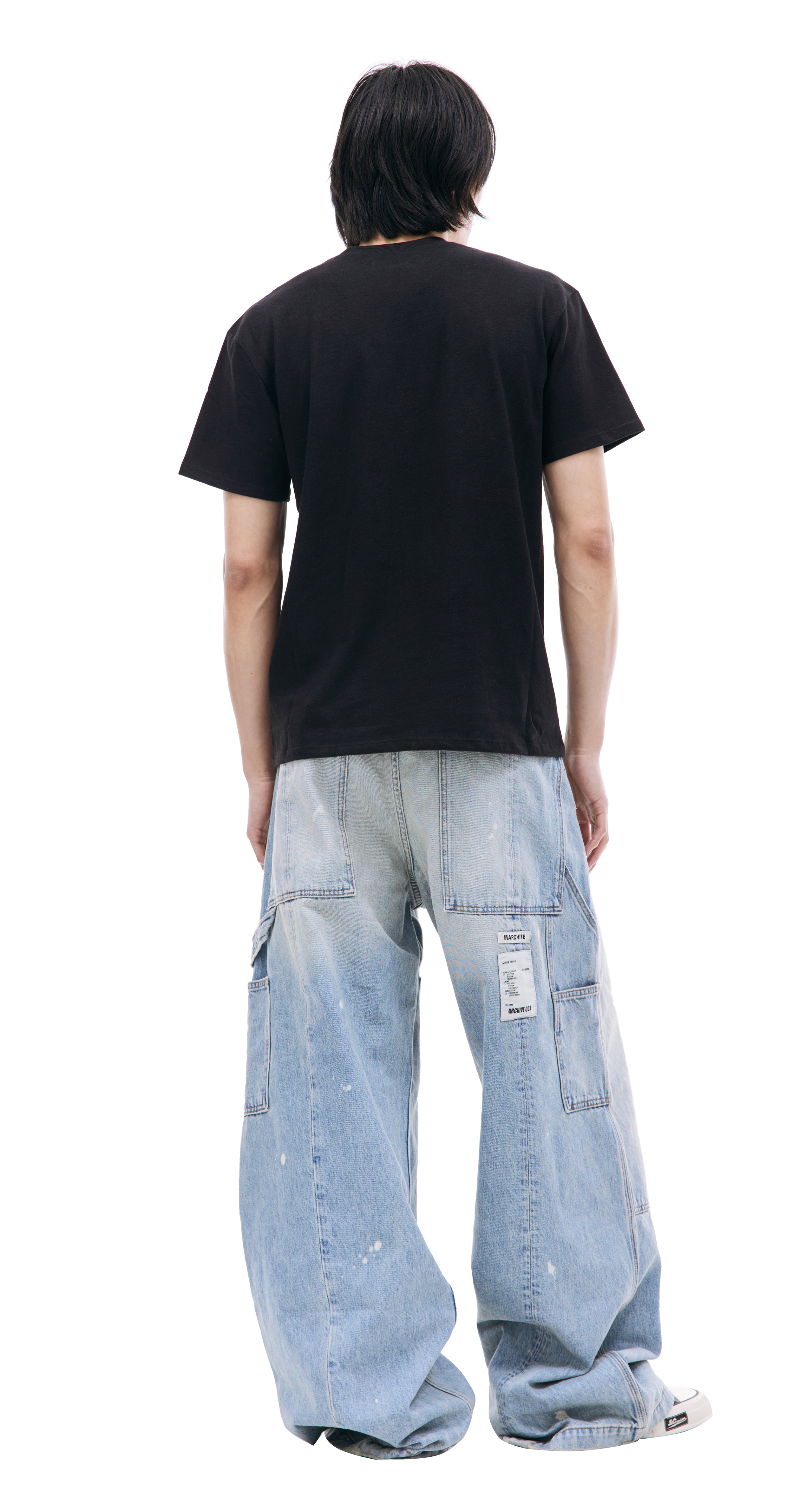 Buy Nahmias men black pronunciation t-shirt for $150 online