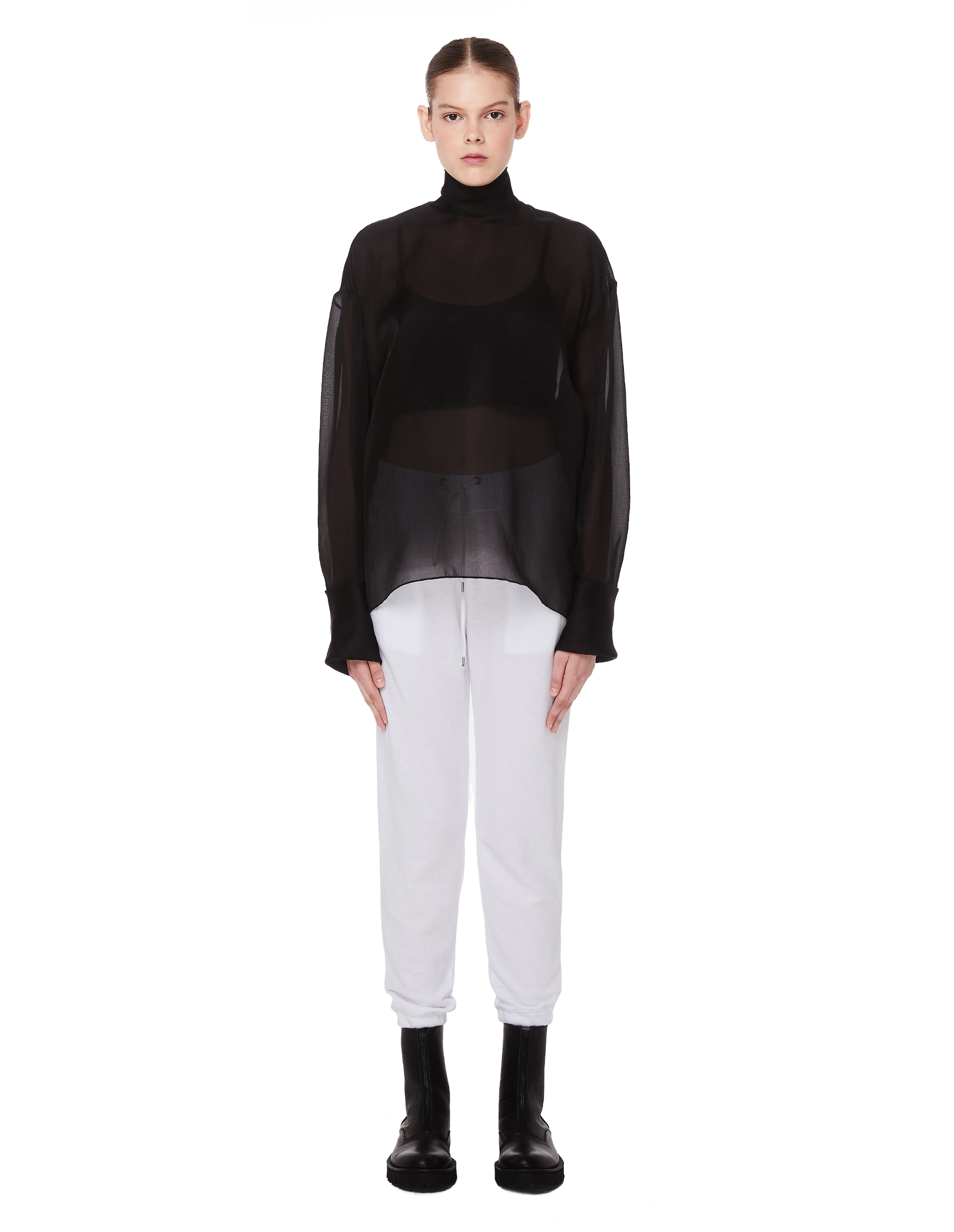 James Perse White Cotton Sweatpants