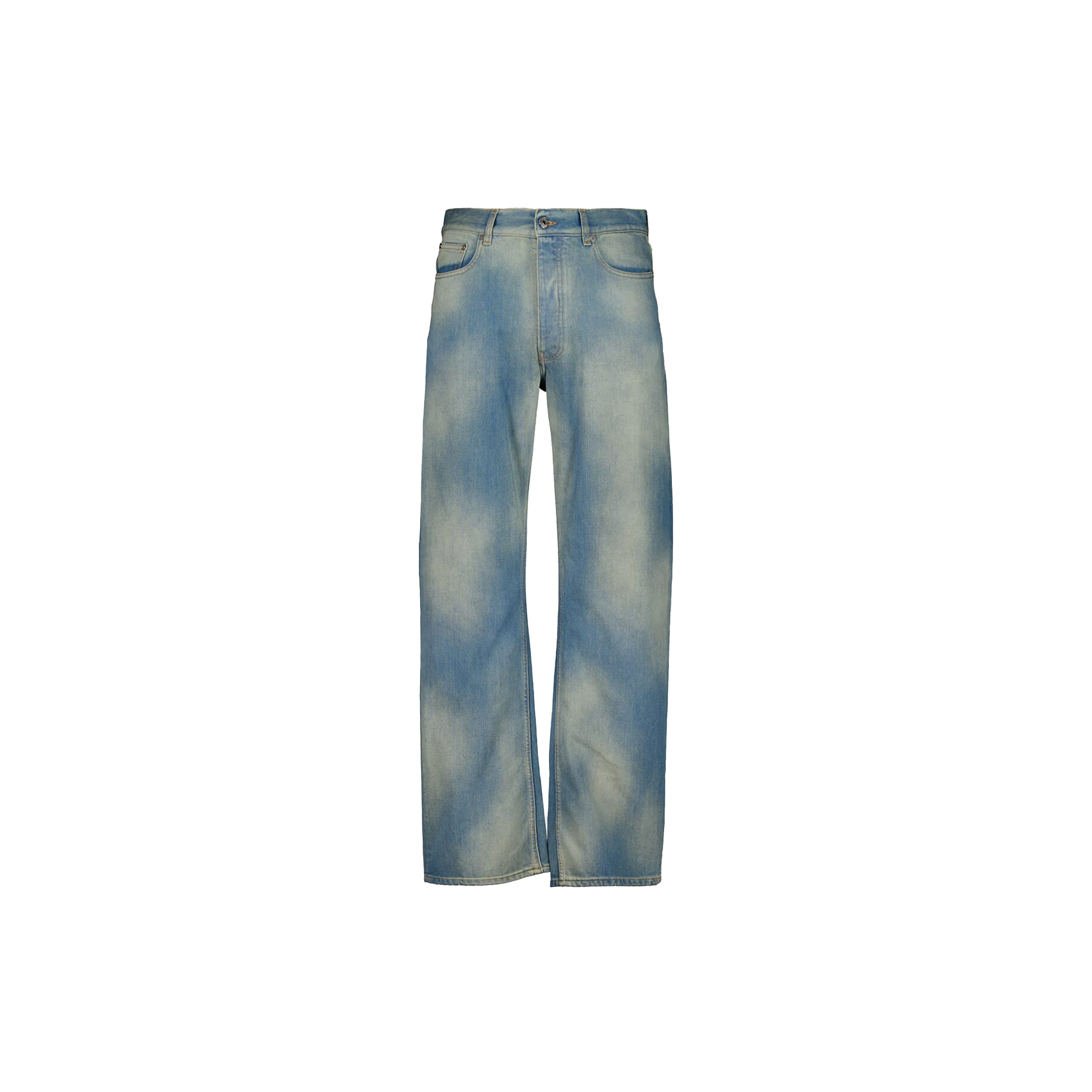 Off-white Blue Diagonal Raw Patch 90s Skate Jeans