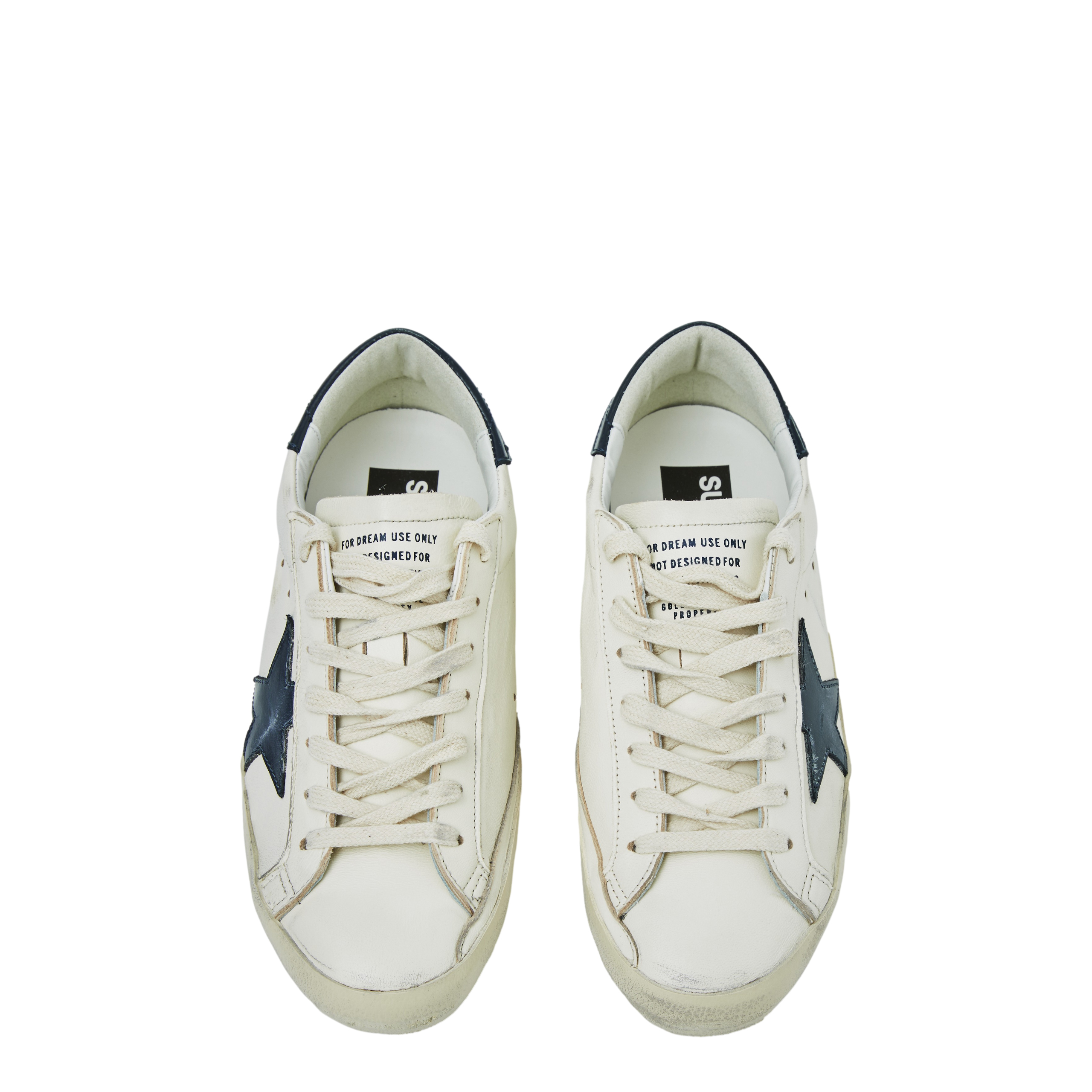 Shop Golden Goose Super-star Lace-up Sneakers In White