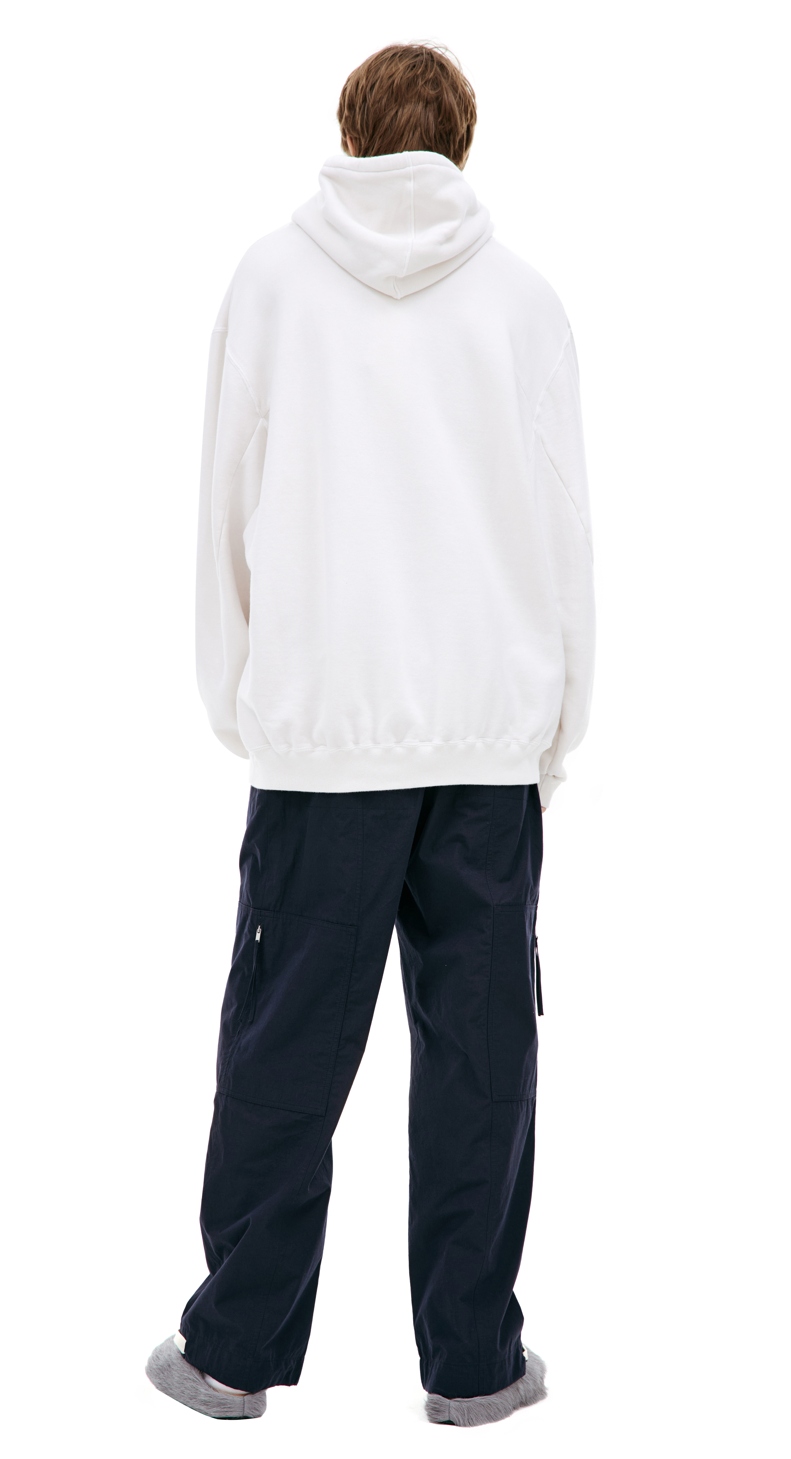 パーカー・フーディ DOUBLET Men Sweater 23SS18CS257IVORY Buy Doublet men white hoodie 'before after idol' for $385