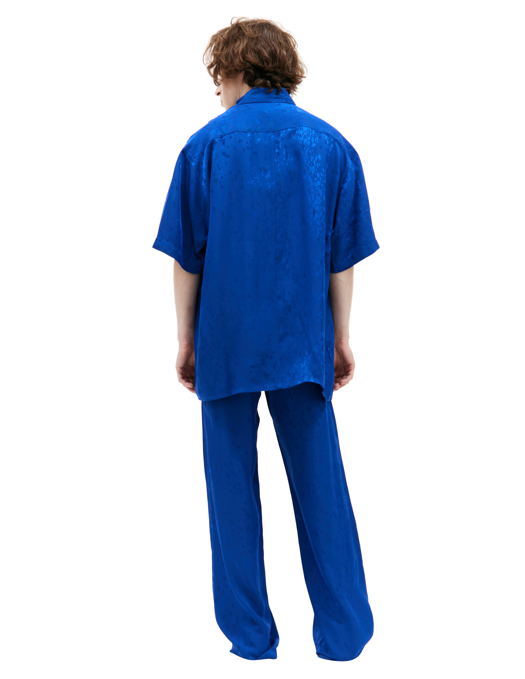Shop Louis Gabriel Nouchi Blue Short-sleeved Shirt