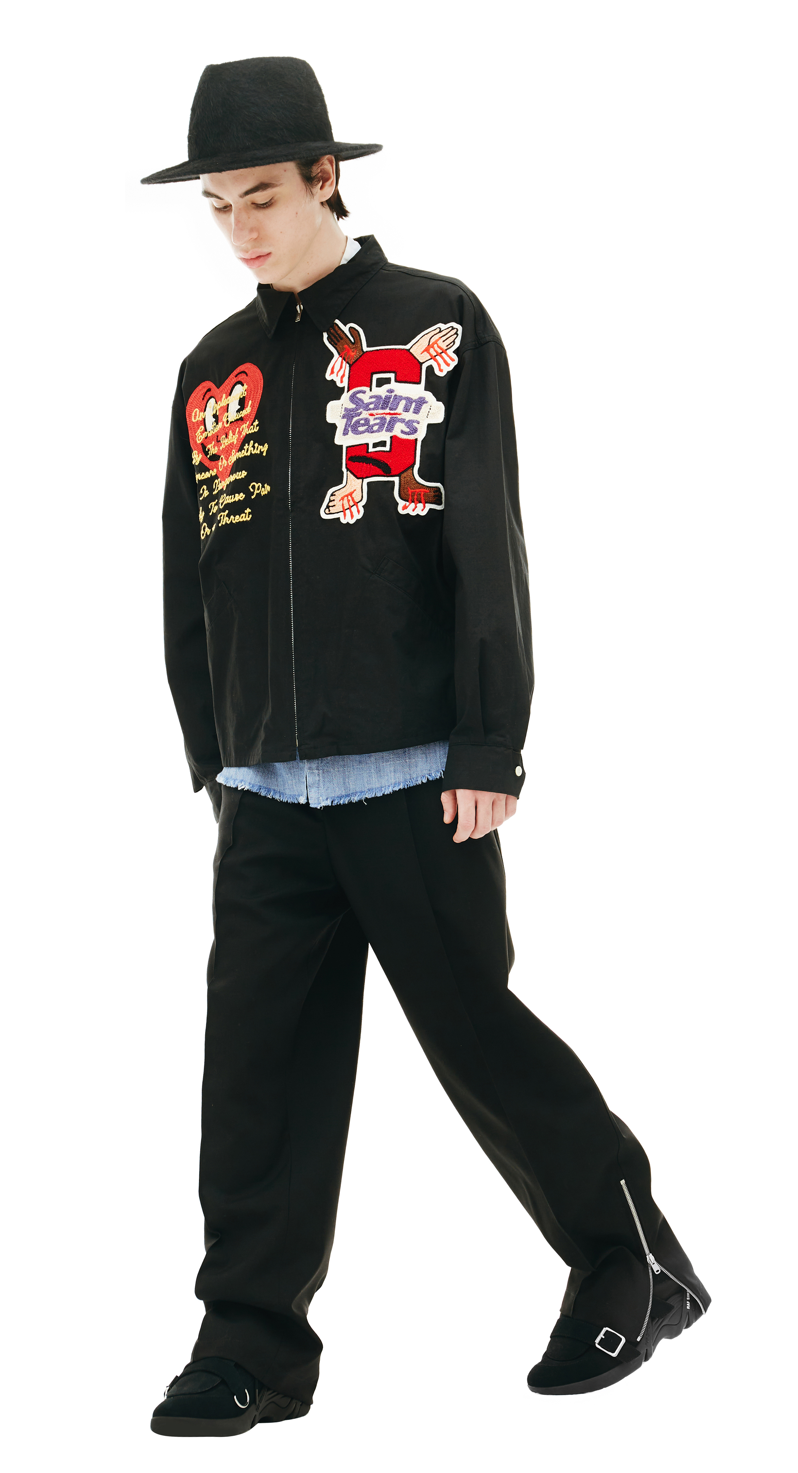 ジャケット・アウター SAINT MICHAEL souvenir jacket SAINT M×××××× (セントマイケル) × NEIGHBORHOOD / NH_NYLON