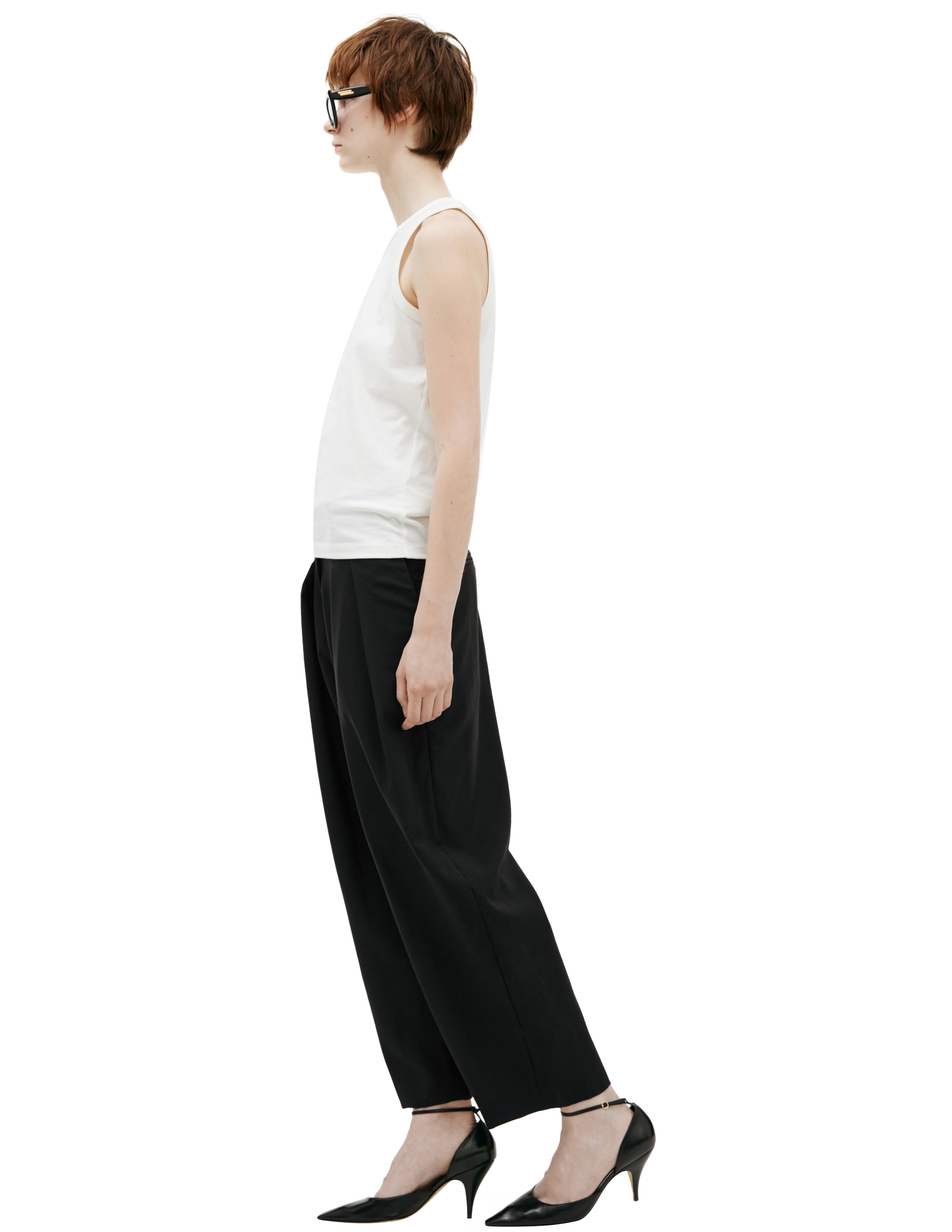 The Row White Silk Top In White