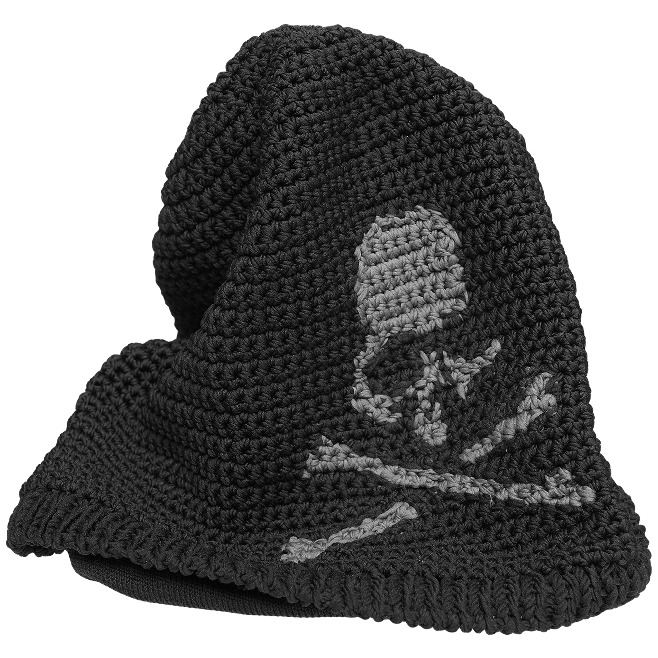 Shop Mastermind Japan Knitted Hat With Logo In Black