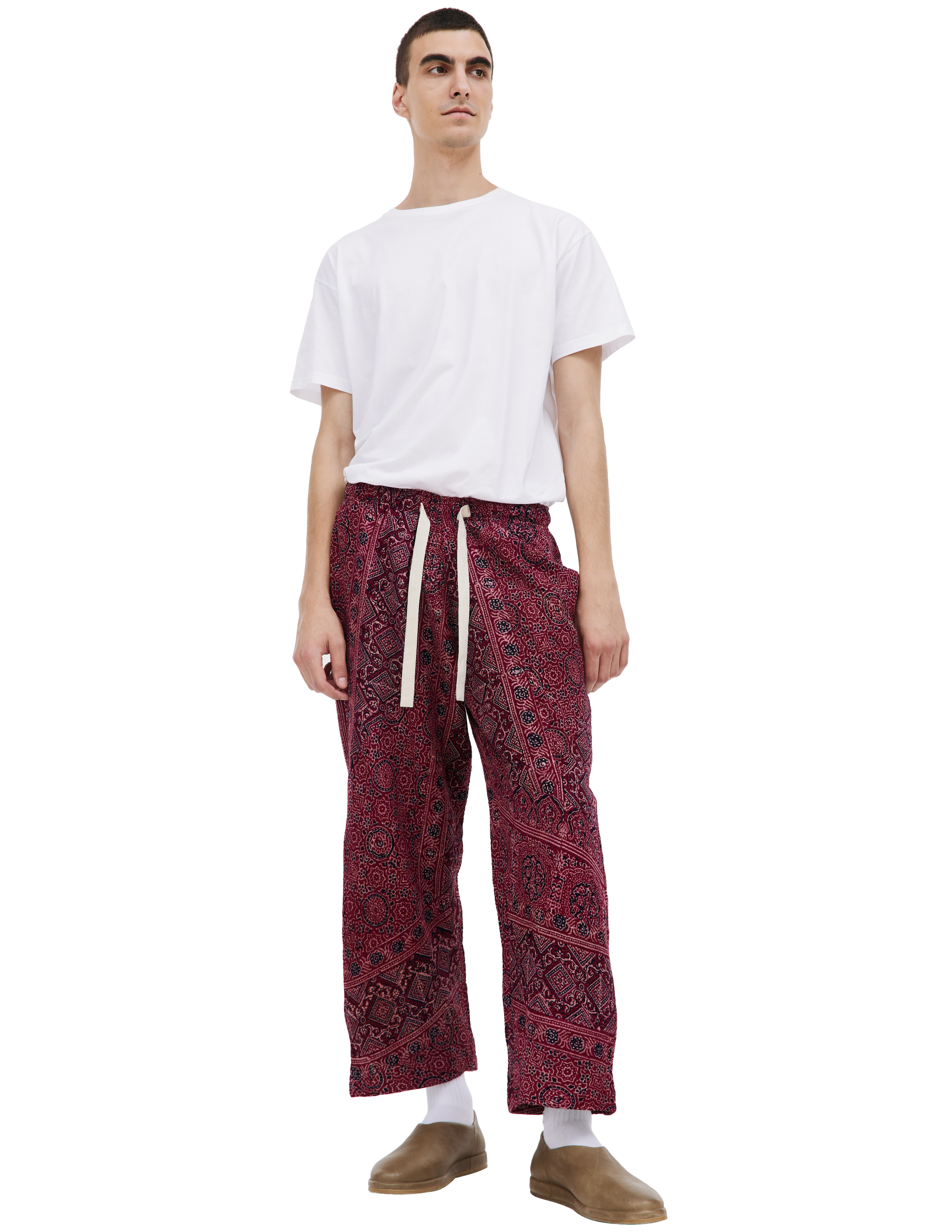 Karu Research Red Paneled Trousers