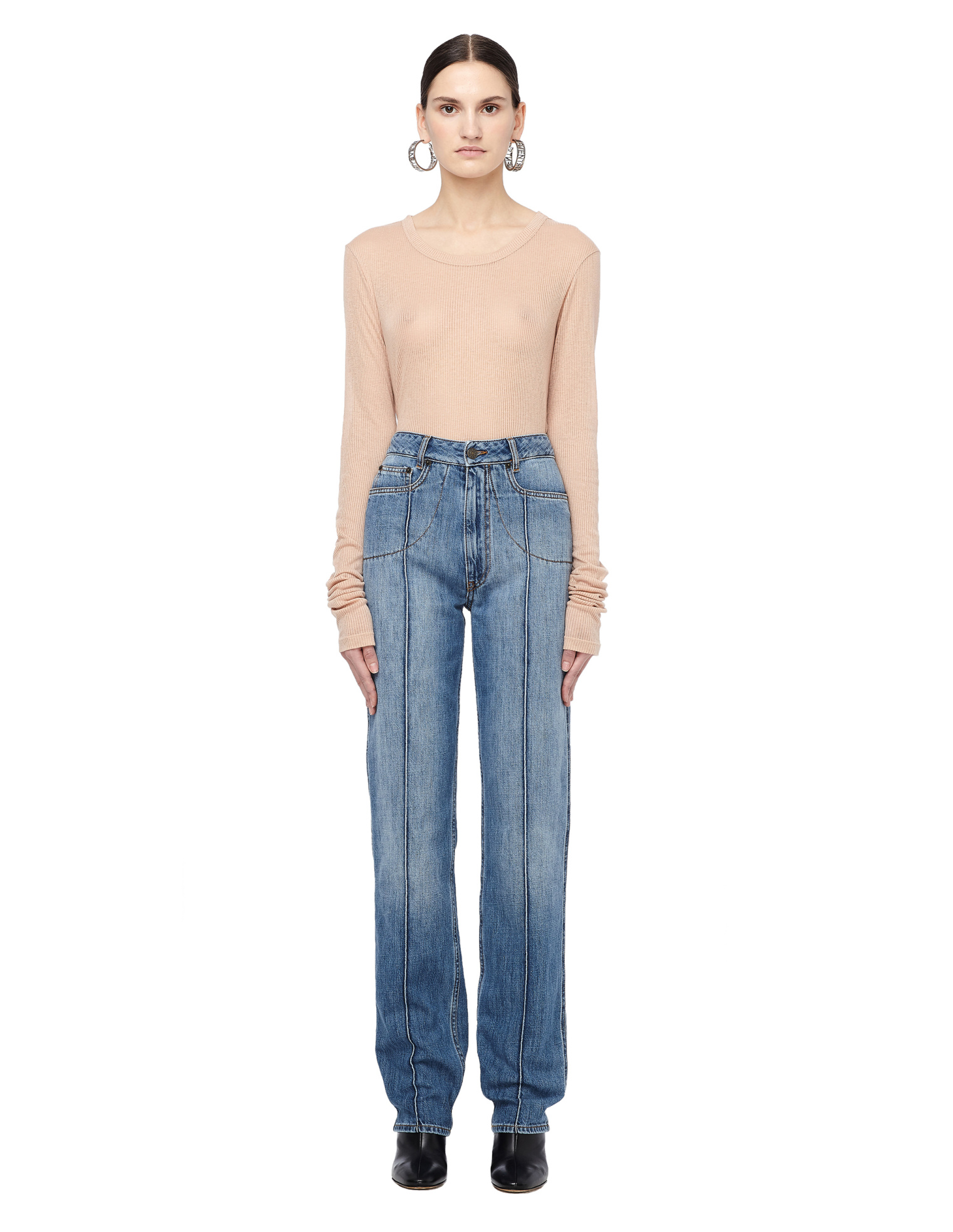 Ann Demeulemeester Лонгслив из хлопкового микса