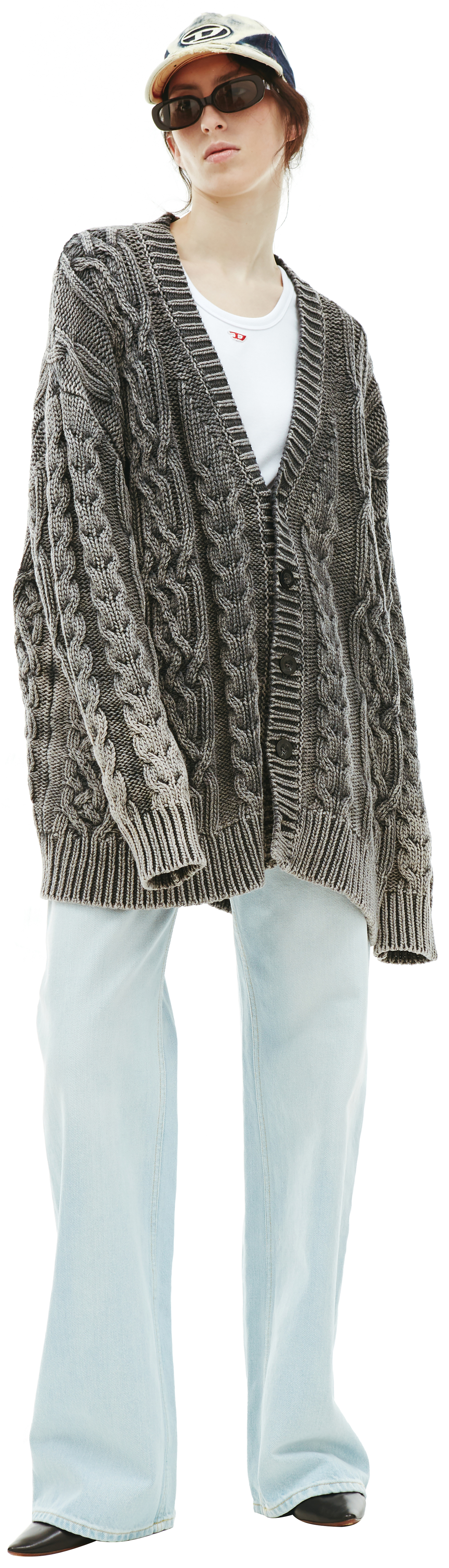 Diesel Rib knit K-Elindo Cardigan