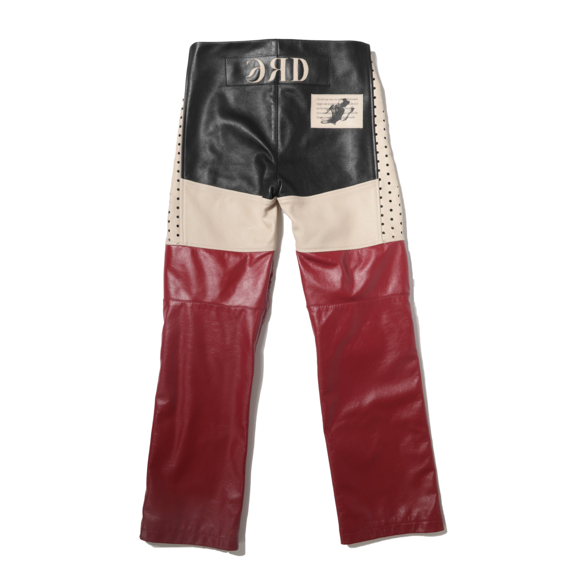 Enfants Riches Déprimés Combination leather trousers