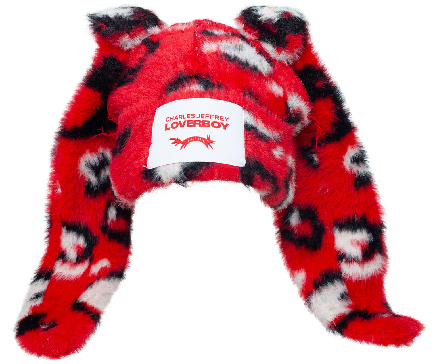 CHARLES JEFFREY LOVERBOY Red beanie with ears