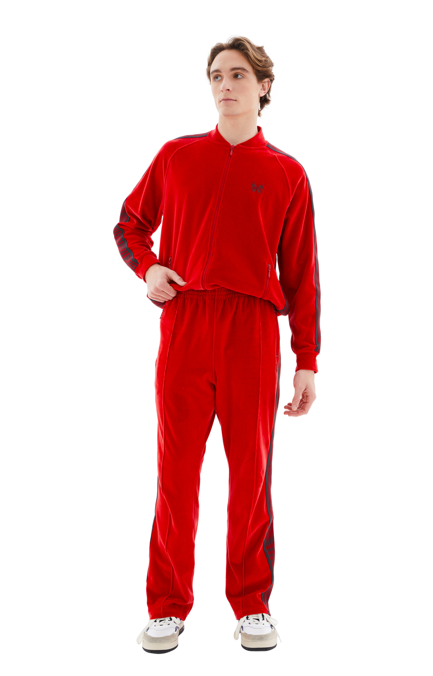 Needles Red logo sweatpants