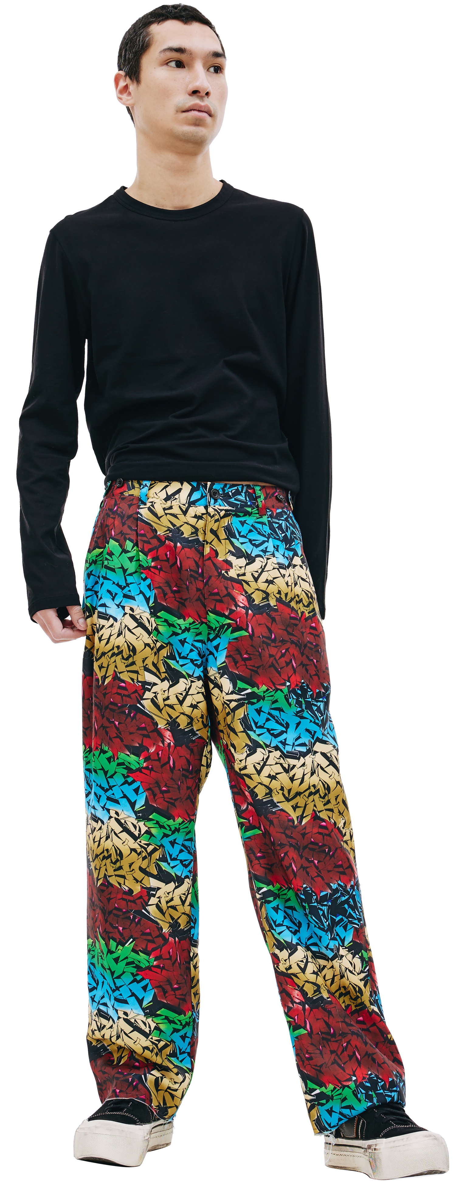 Children of the discordance Personal data printed trousers