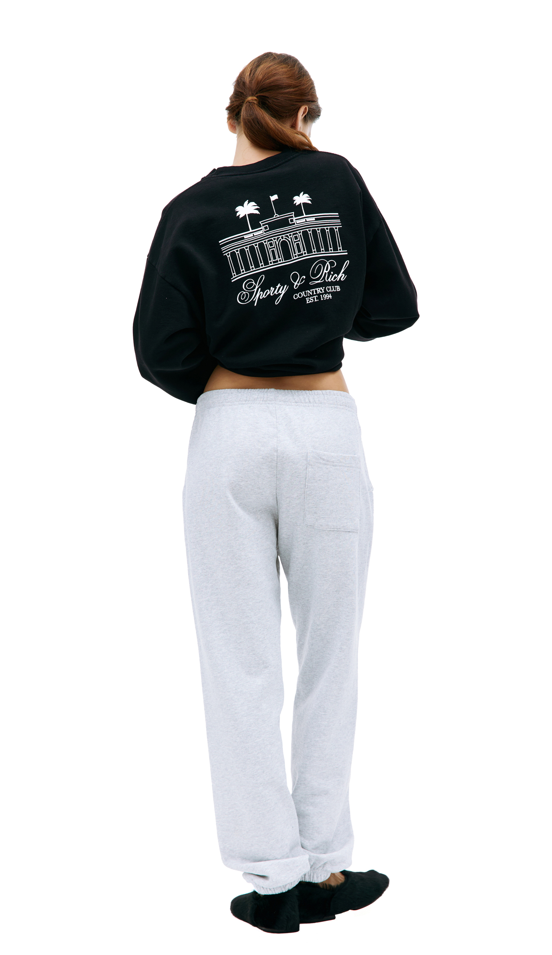 SPORTY & RICH Cotton printed sweatpants