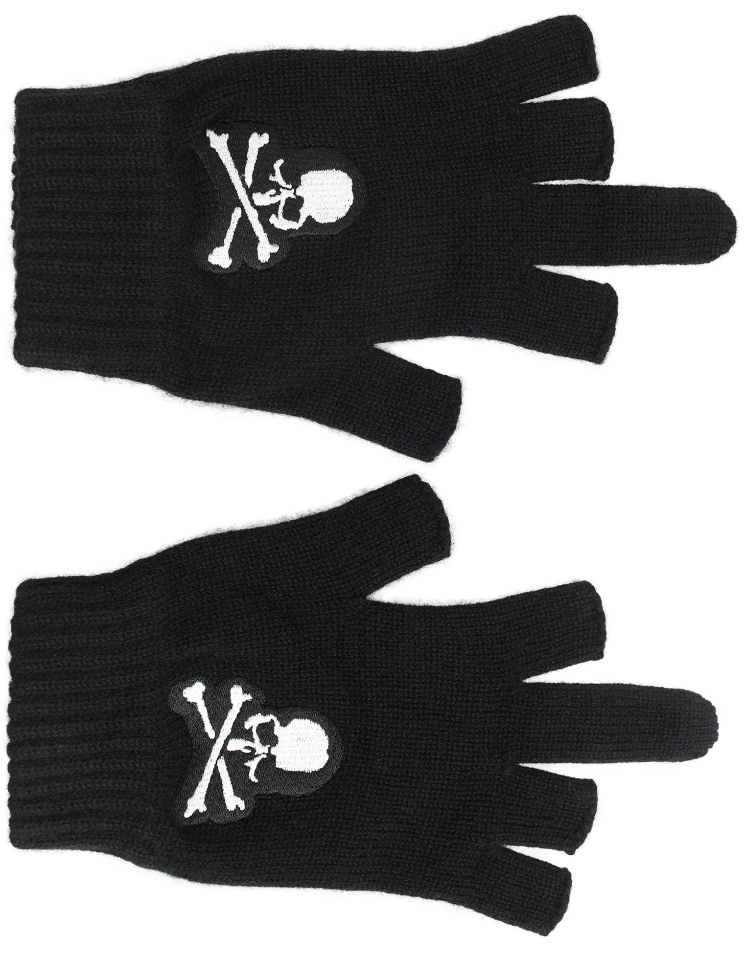 Mastermind WORLD Black gloves with patch