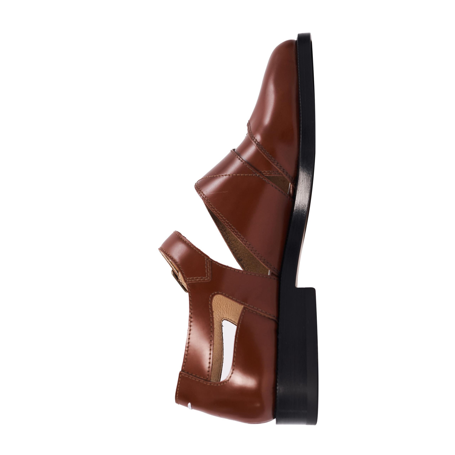 Maison Margiela Brown Leather Tabi Sandals