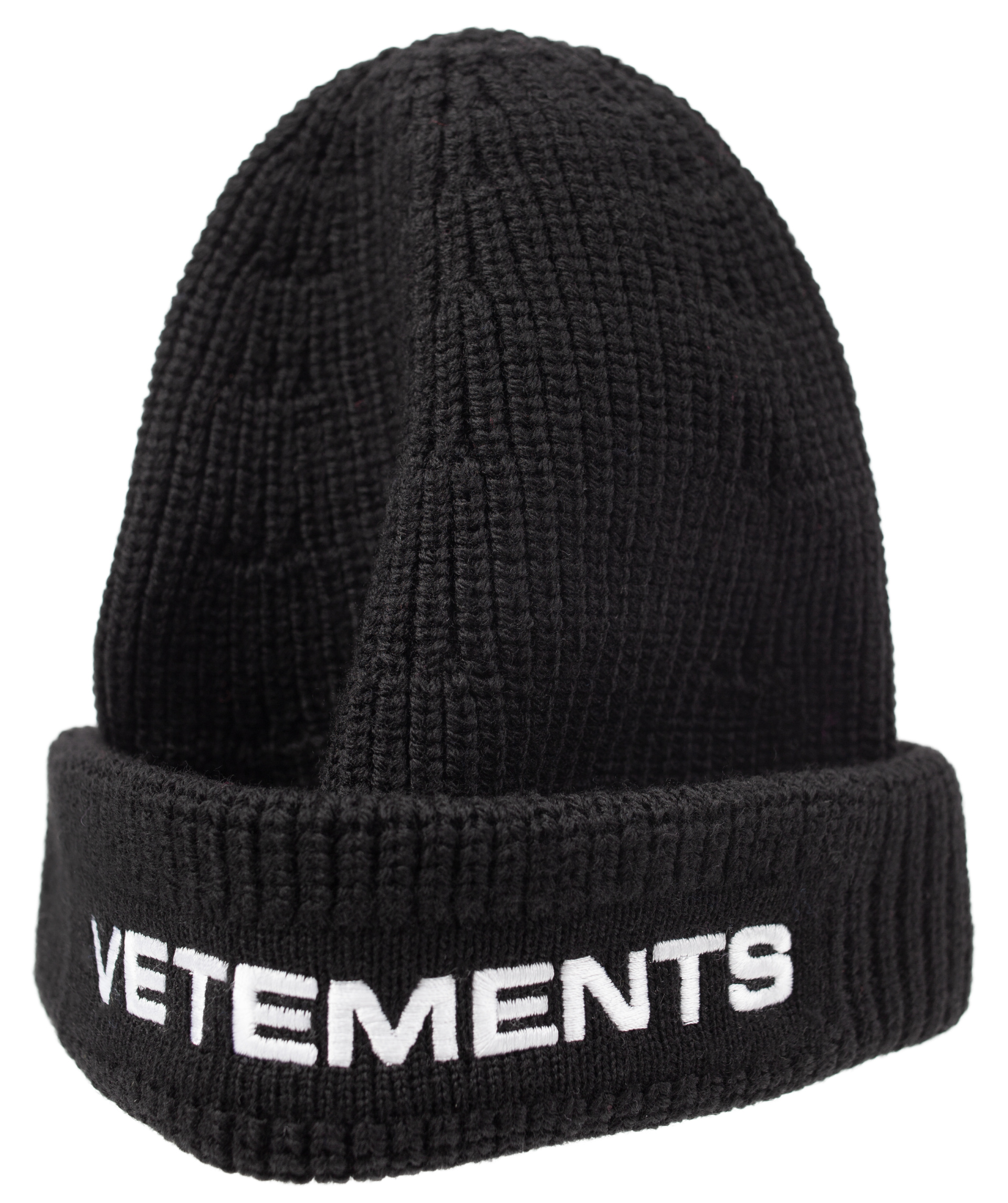 VETEMENTS Black Logo beanie
