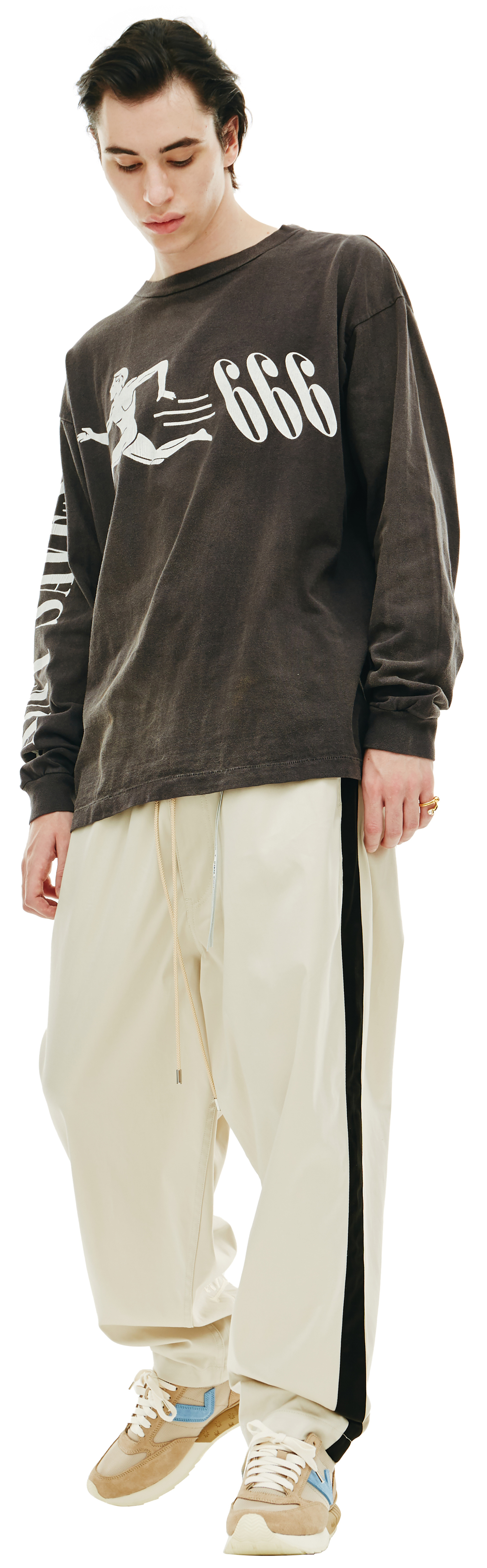 Saint Michael 666 printed longsleeve