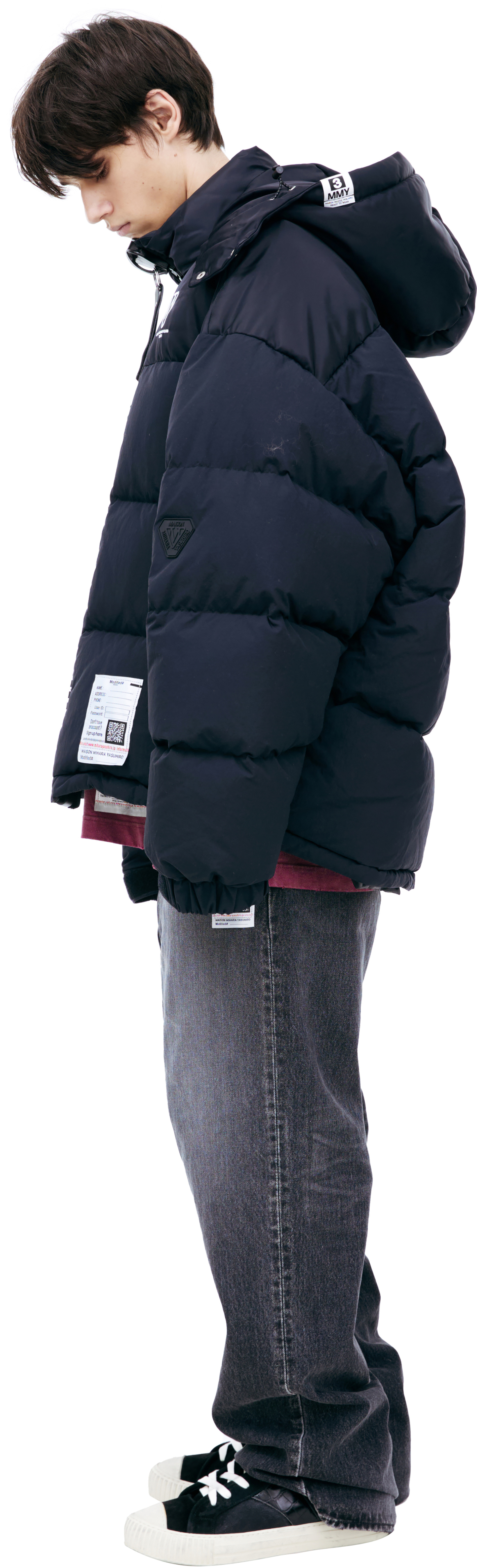 Maison Mihara Yasuhiro Oversize down jacket with logo