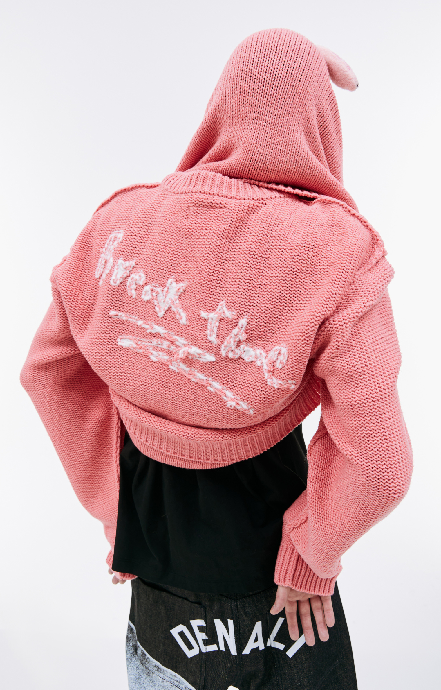 Doublet Pink intarsia sweater