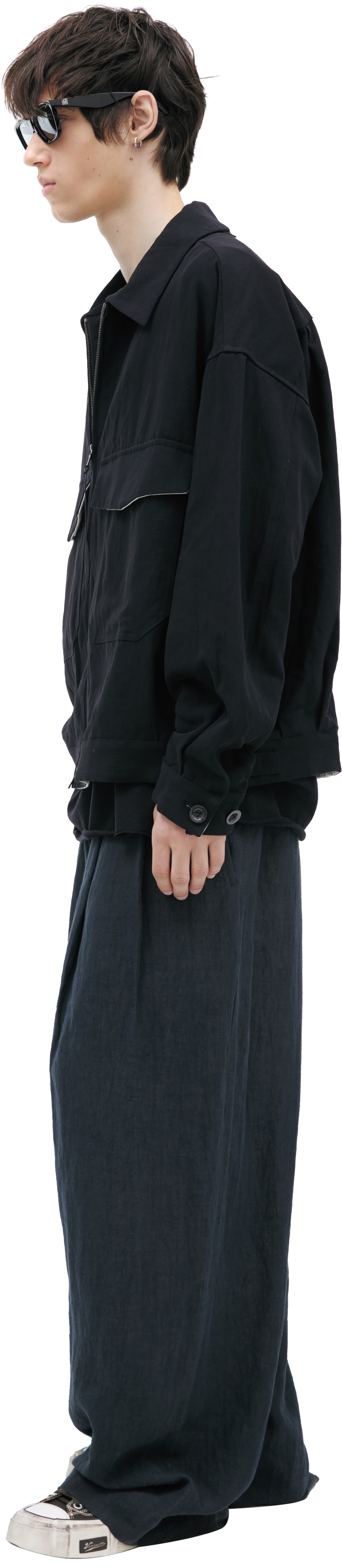 The Viridi-Anne jacket with a double zipper