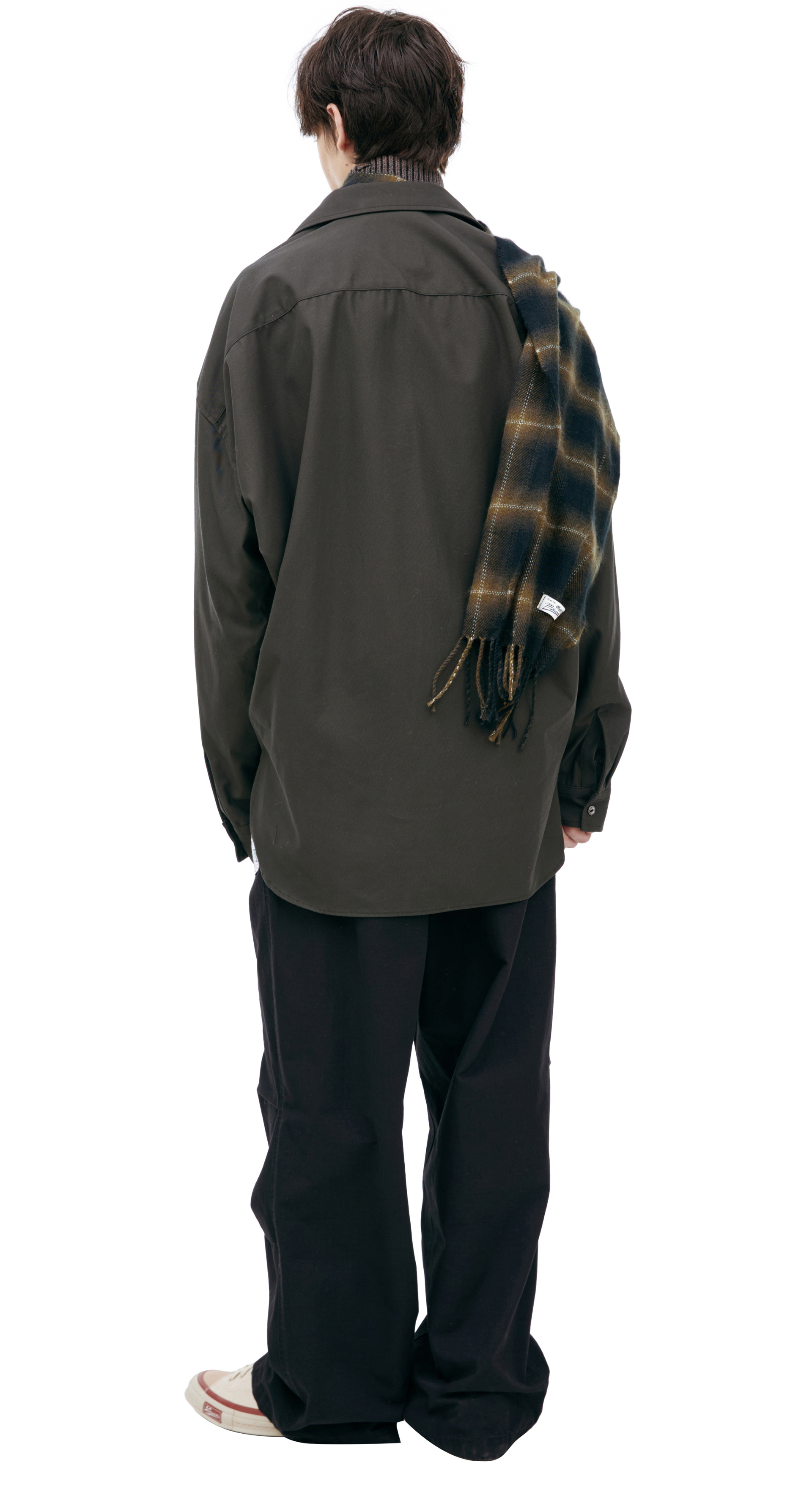 Maison Mihara Yasuhiro Shirt with a sewn-in scarf