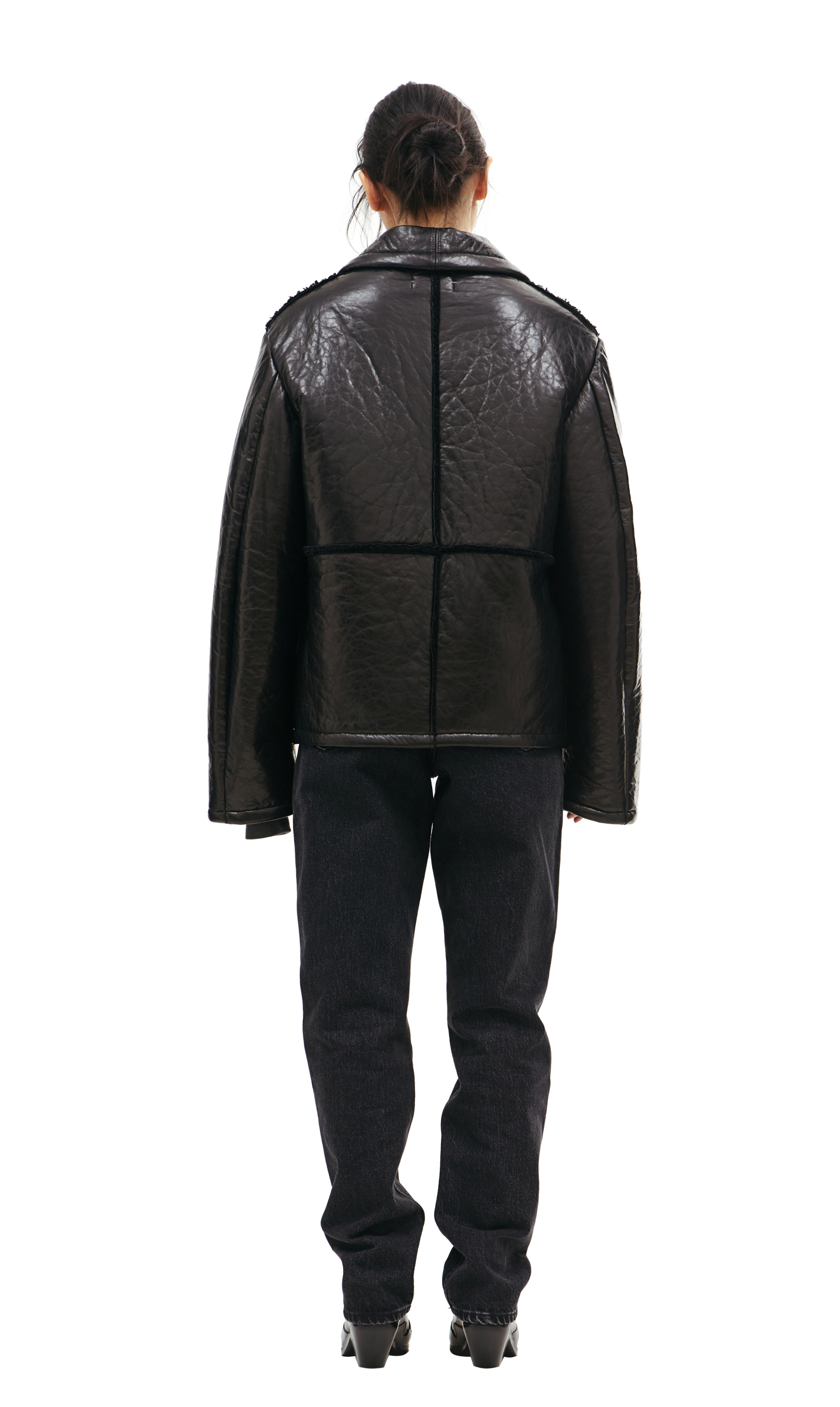 Enfants Riches Deprimes Black shearling jacket