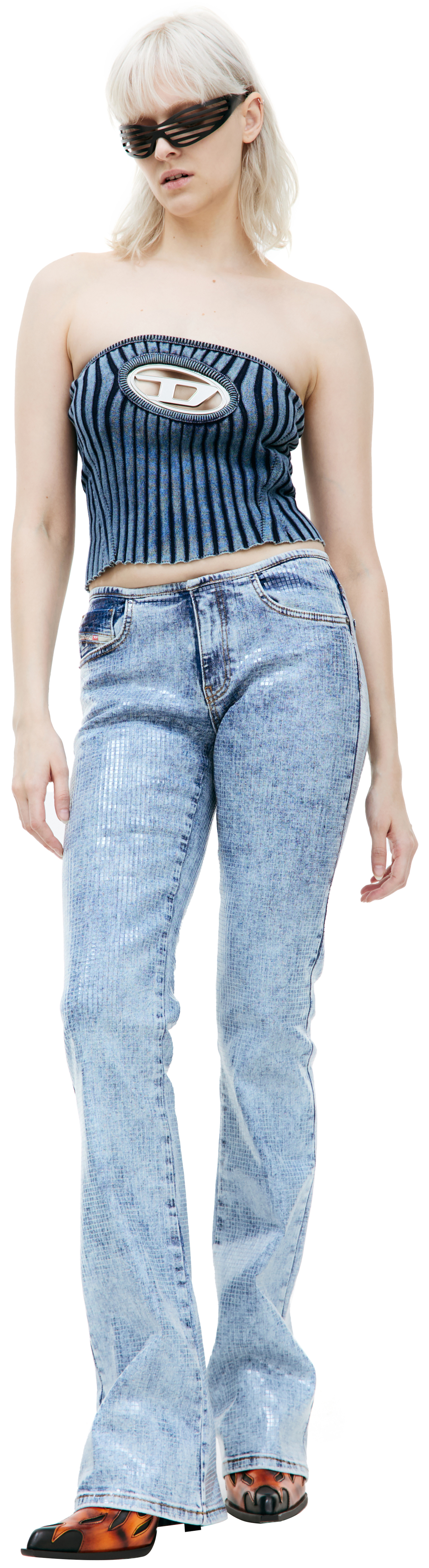 Diesel D-Shark flare jeans