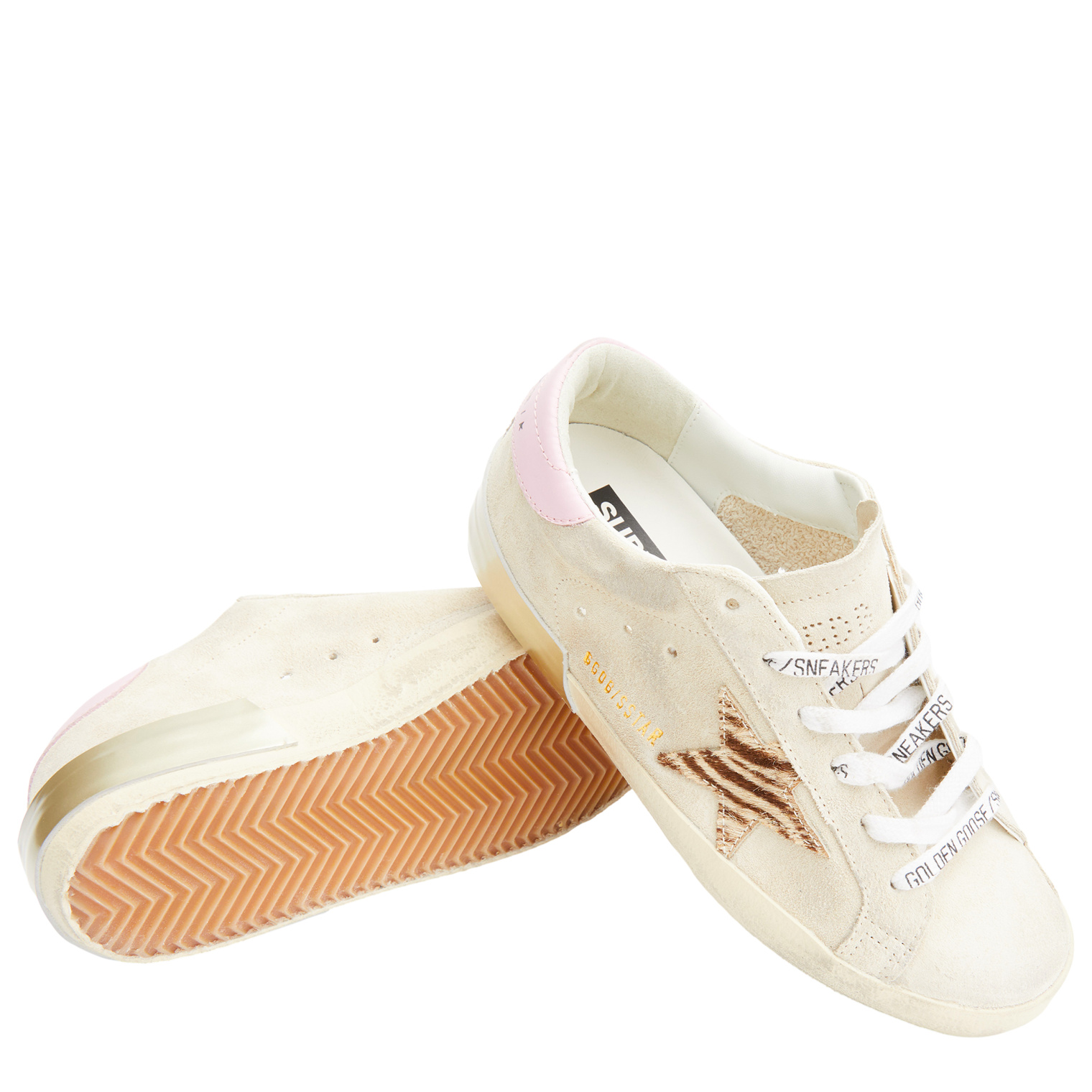 Golden Goose Super Star horsy zebra printed sneakers