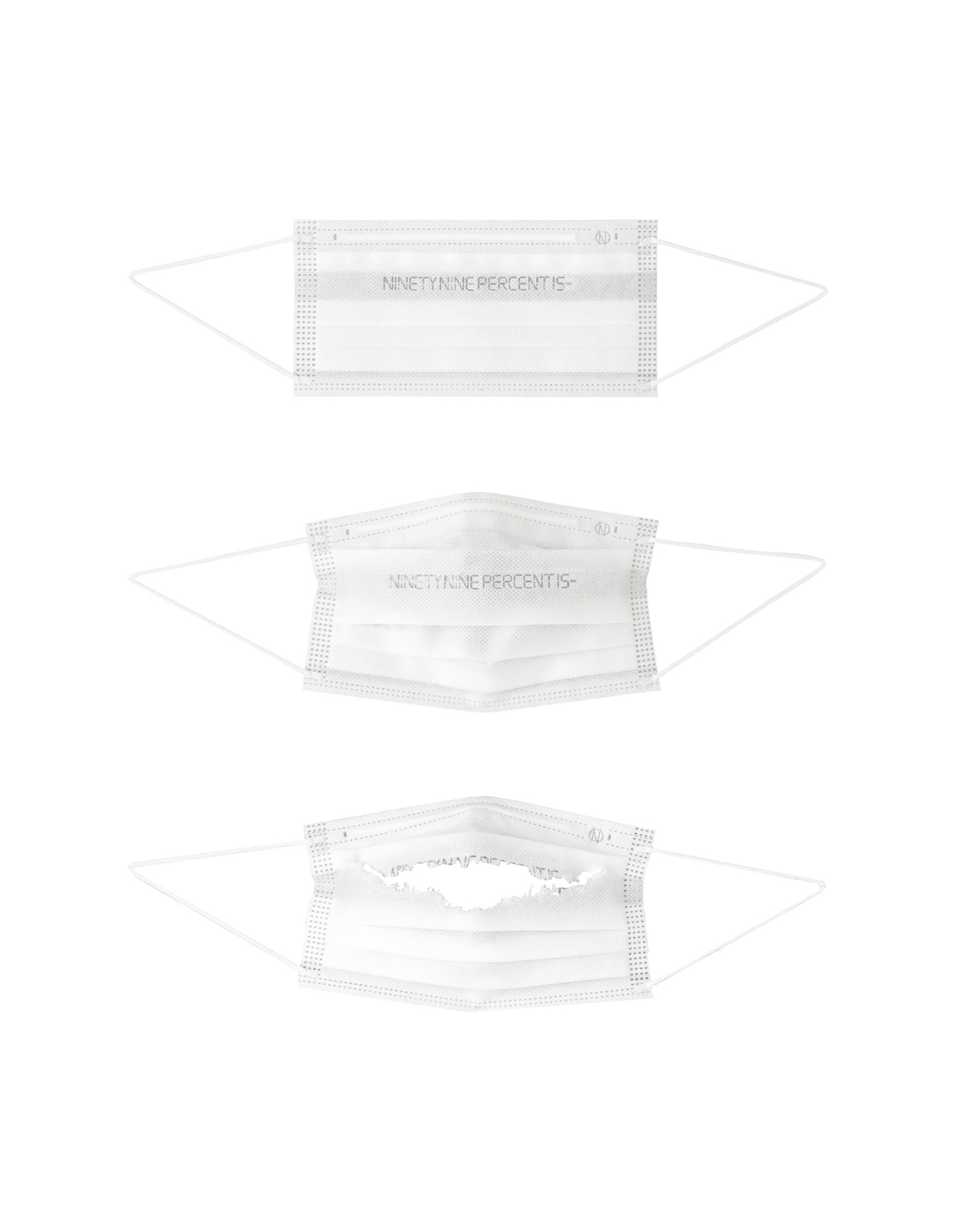99% IS Pack of 9 Disposable Masks