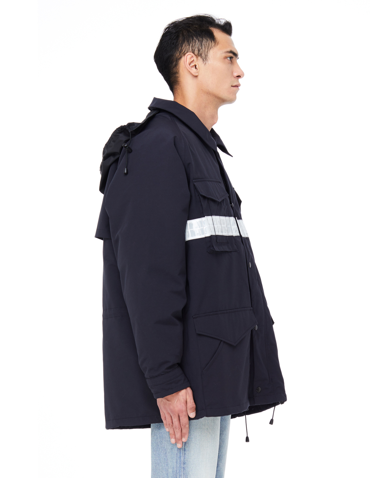 Junya Watanabe Темно-синий пуховик Canada Goose