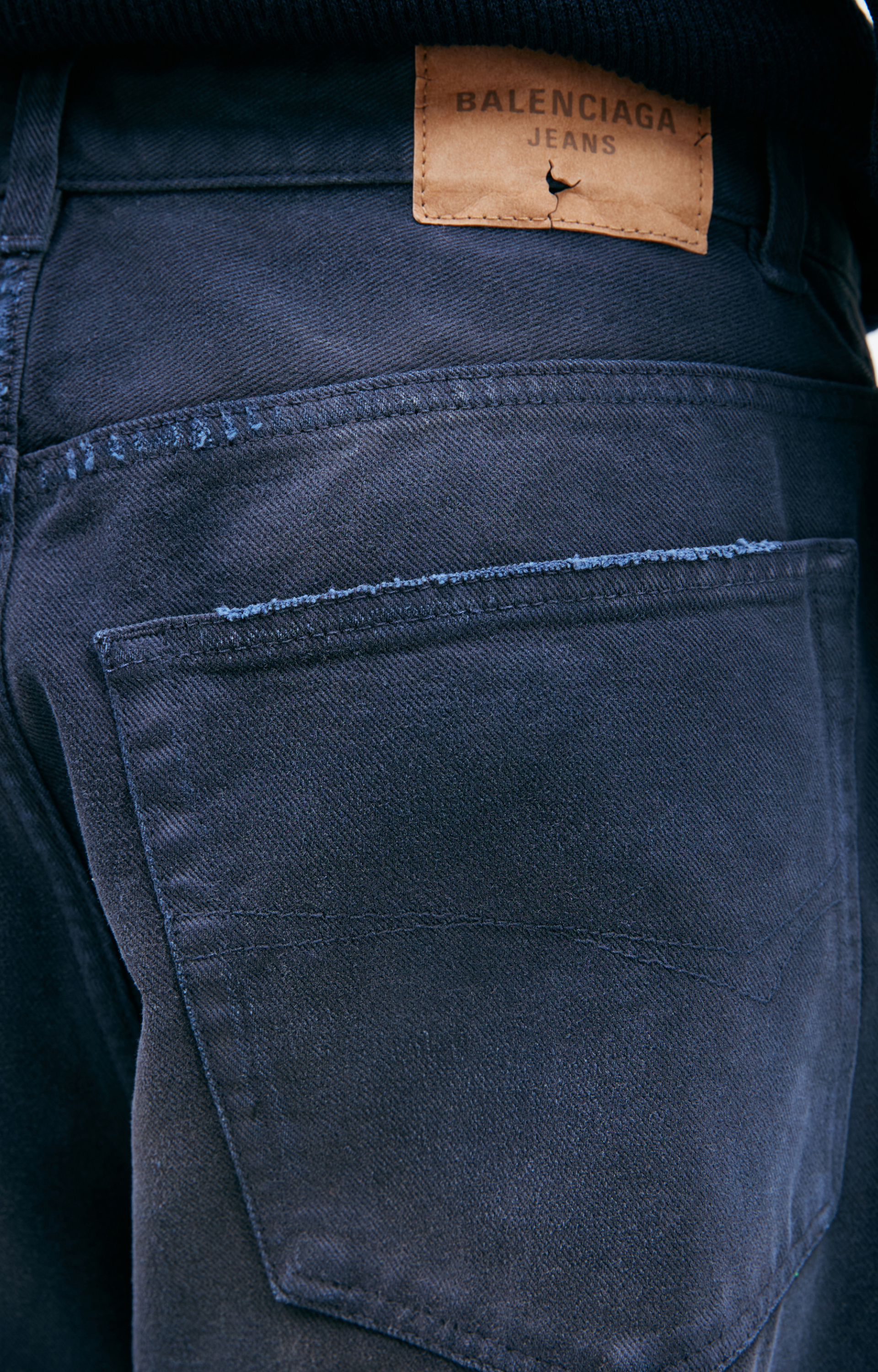 Balenciaga Jeans with a distressed look