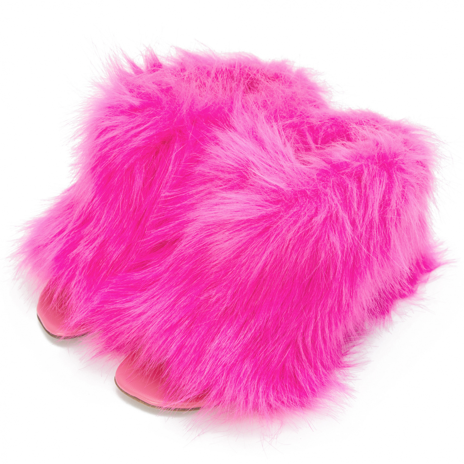 VETEMENTS Pink Faux Fur Shoes
