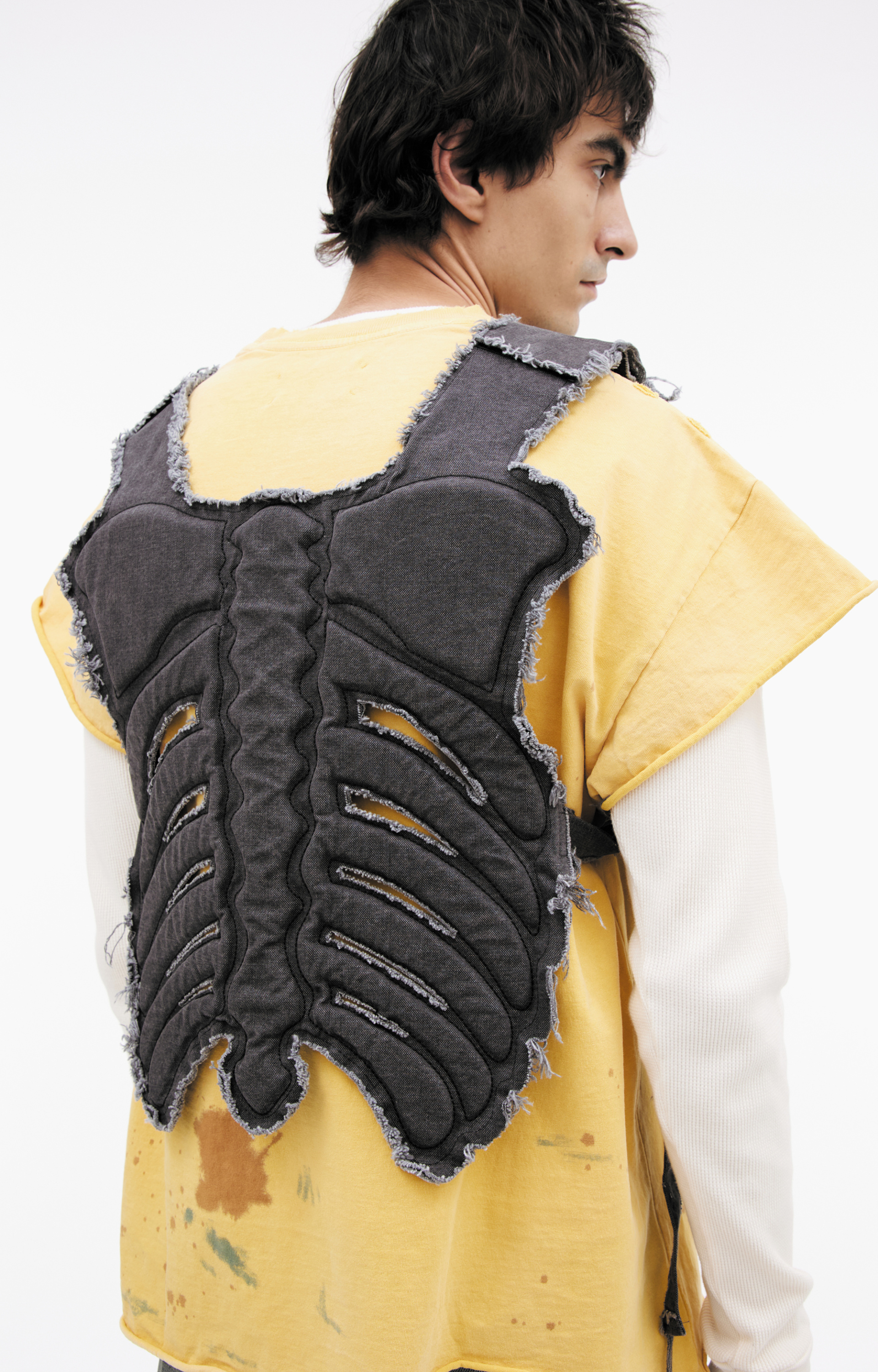 Satoshi Nakamoto Black skeleton vest