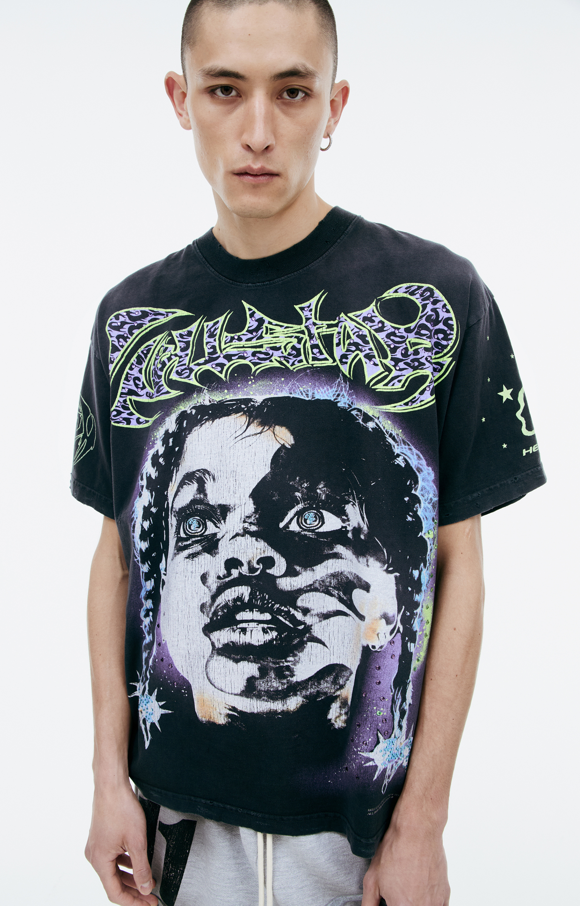 Hellstar Black print T-shirt