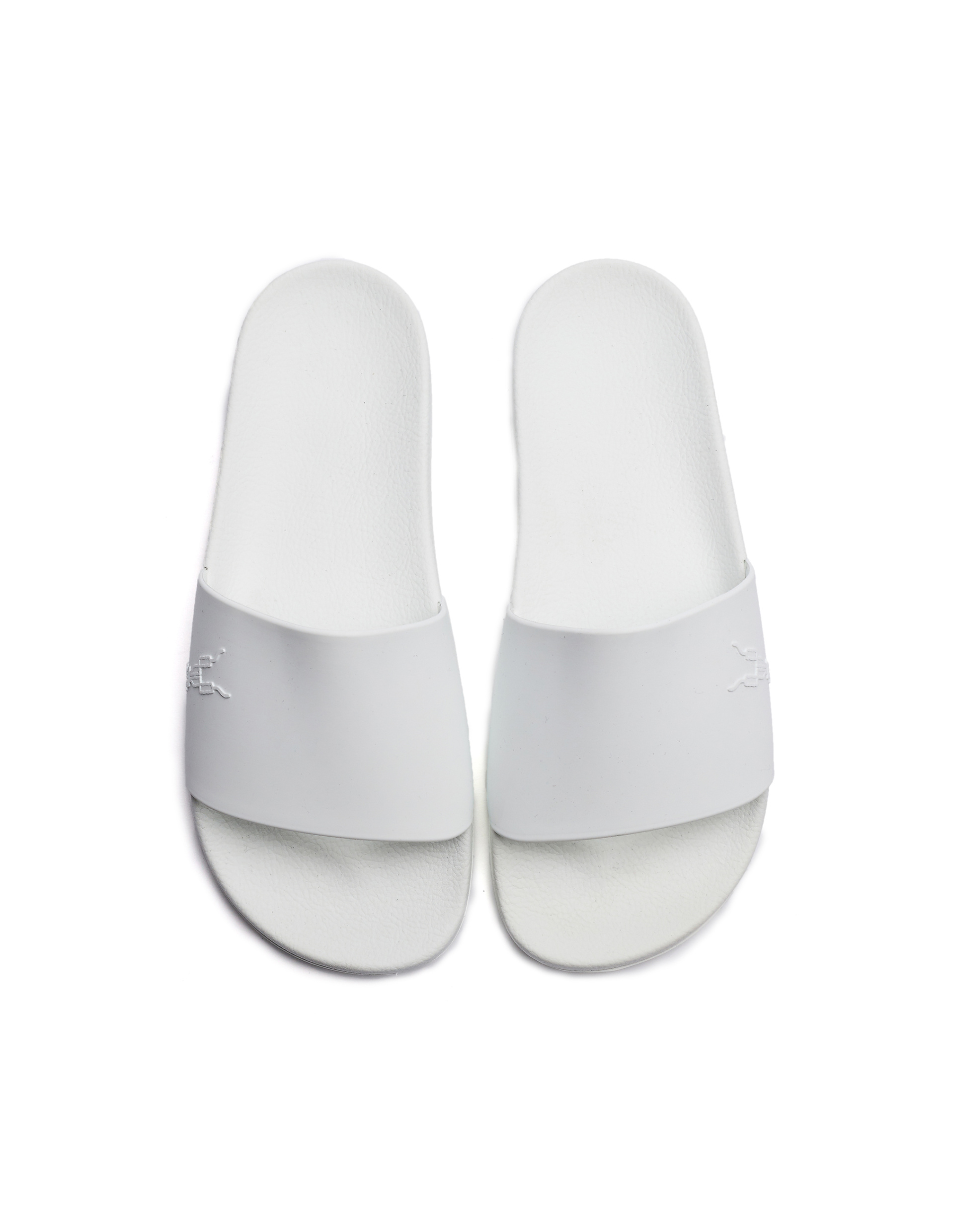 DRKSHDW by Rick Owens White Rubber Slides