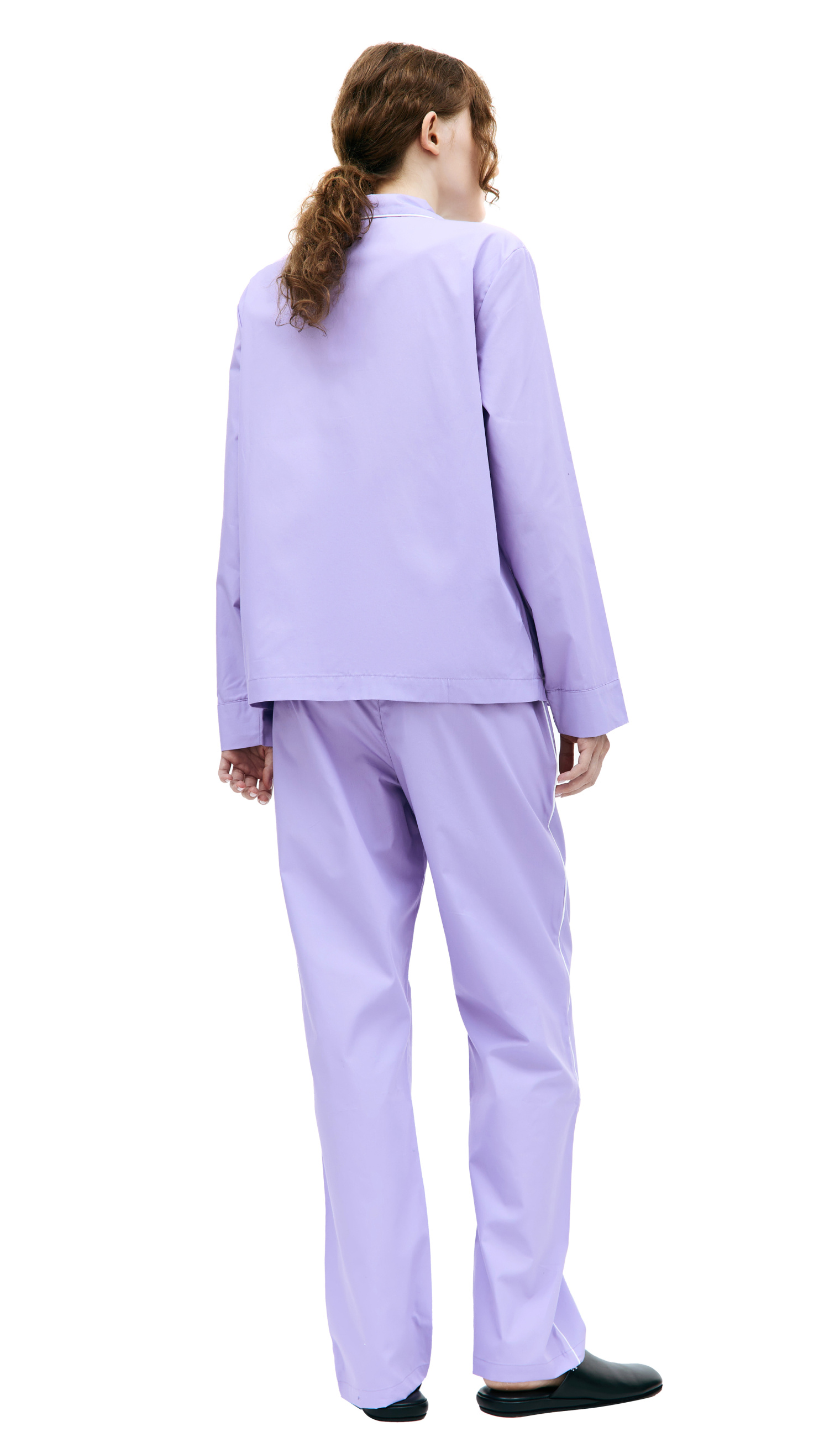 SPORTY & RICH Purple Serif pyjama shirt