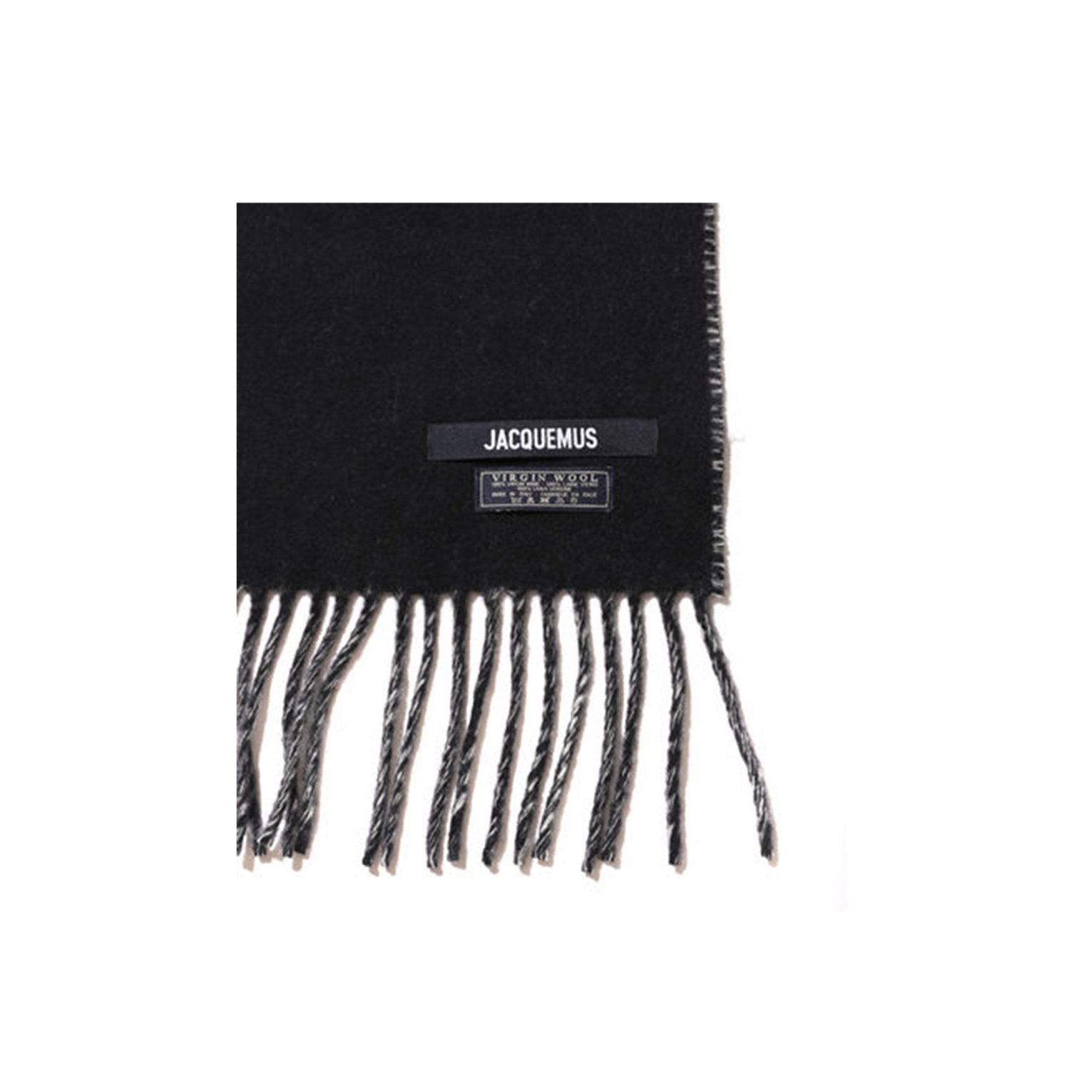 JACQUEMUS Fringe Logo Scarf