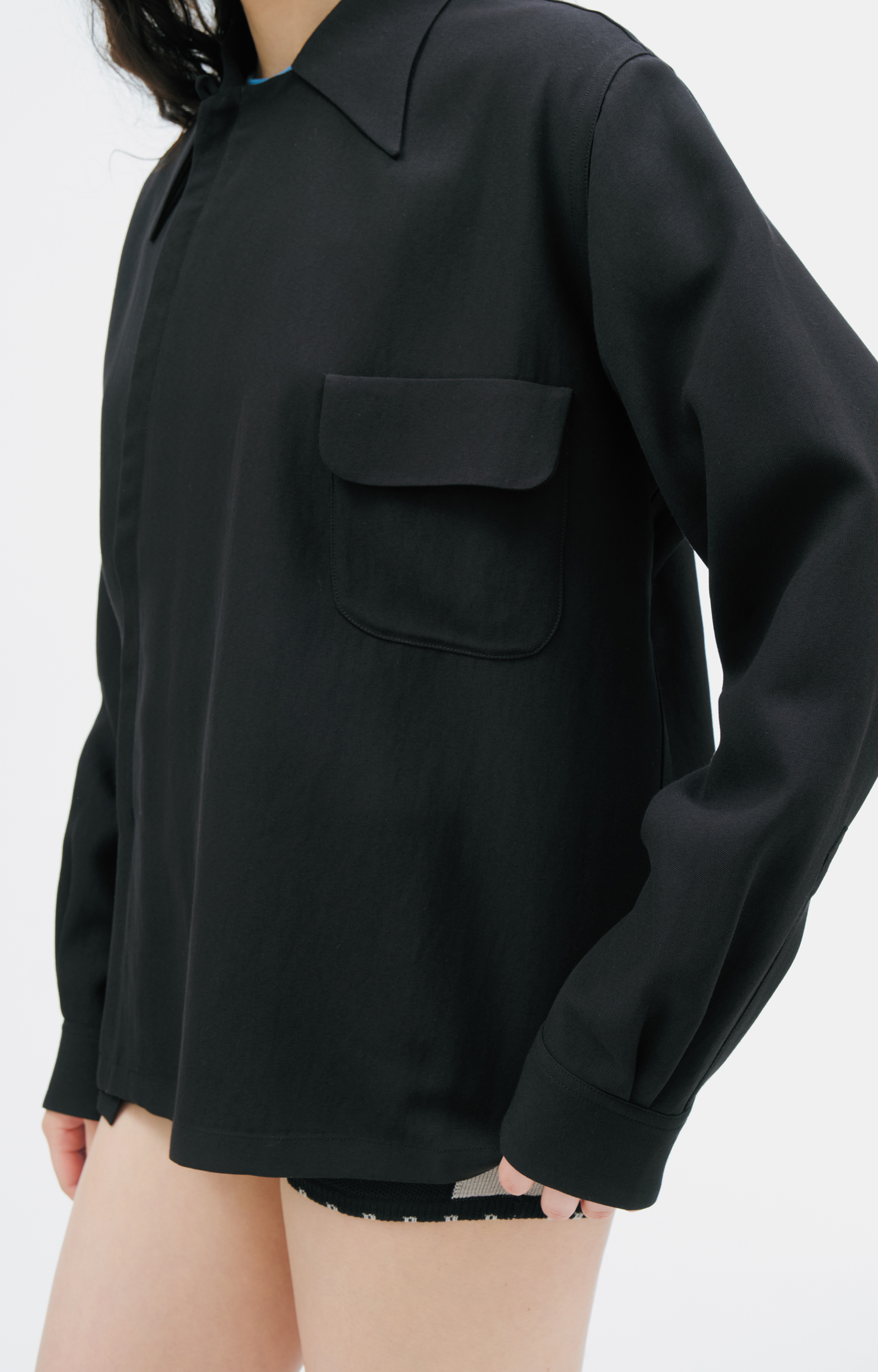 Enfants Riches Déprimés Shirt with a diagonal zipper