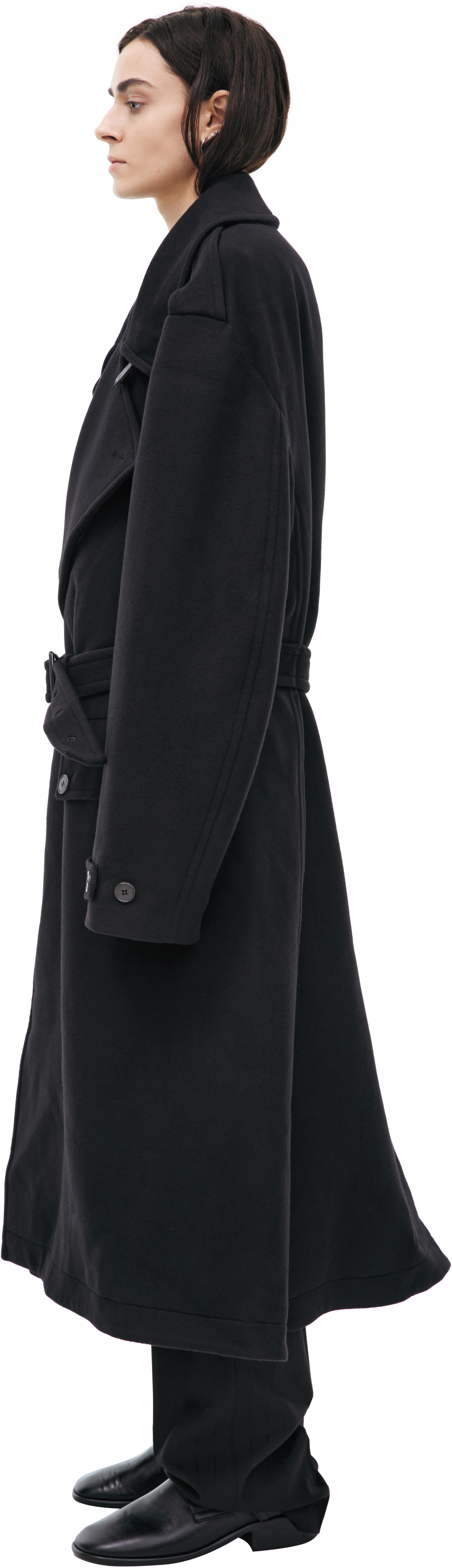 Enfants Riches Déprimés Black cashmere coat