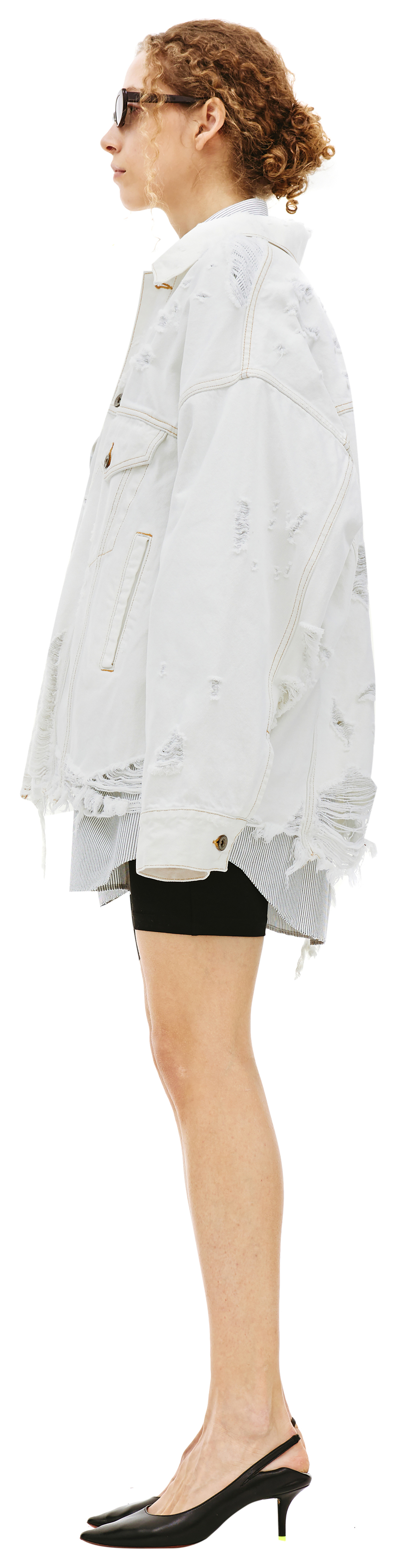 Doublet Distressed denim jacket