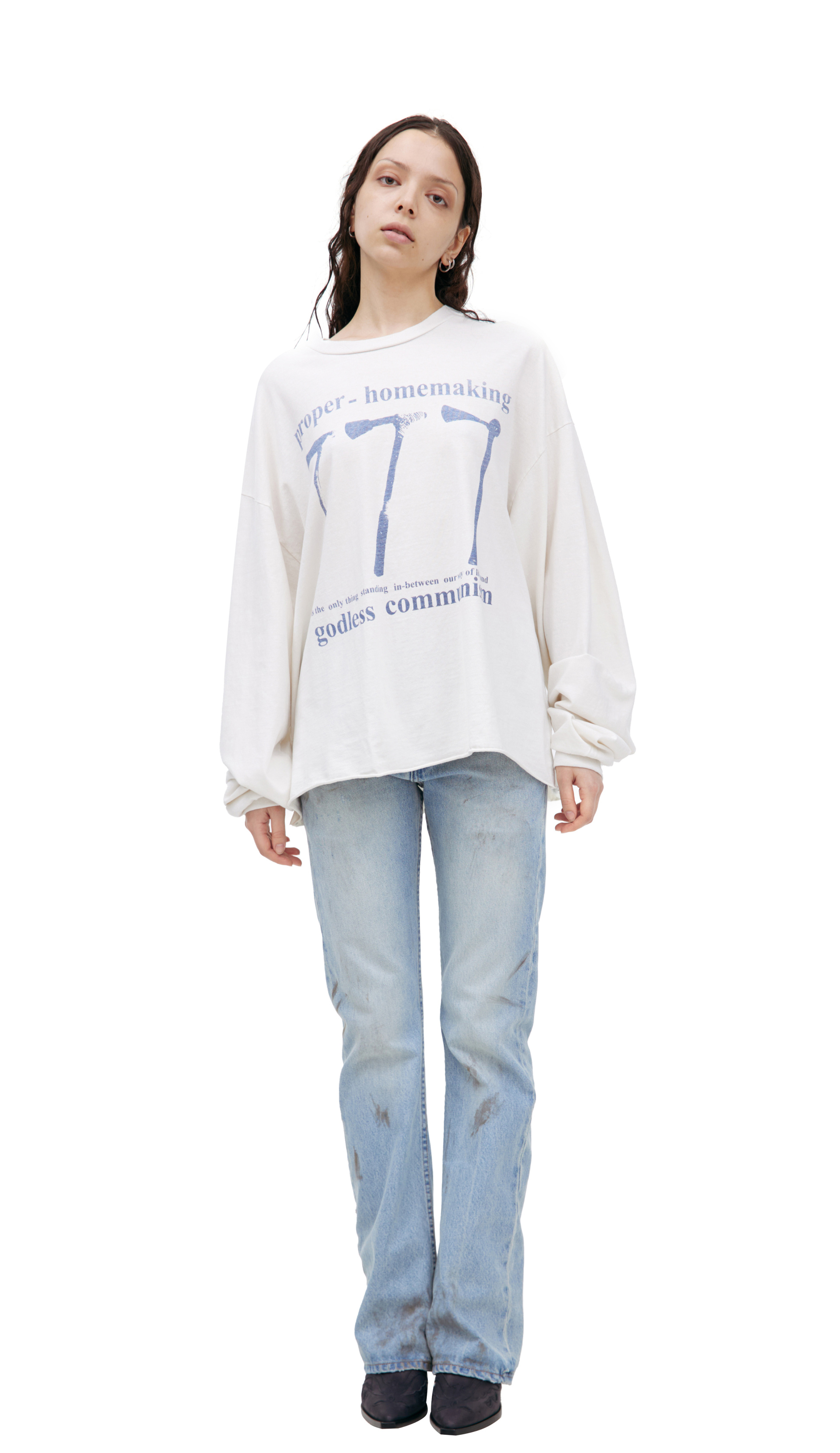 Enfants Riches Déprimés White longsleeve with print