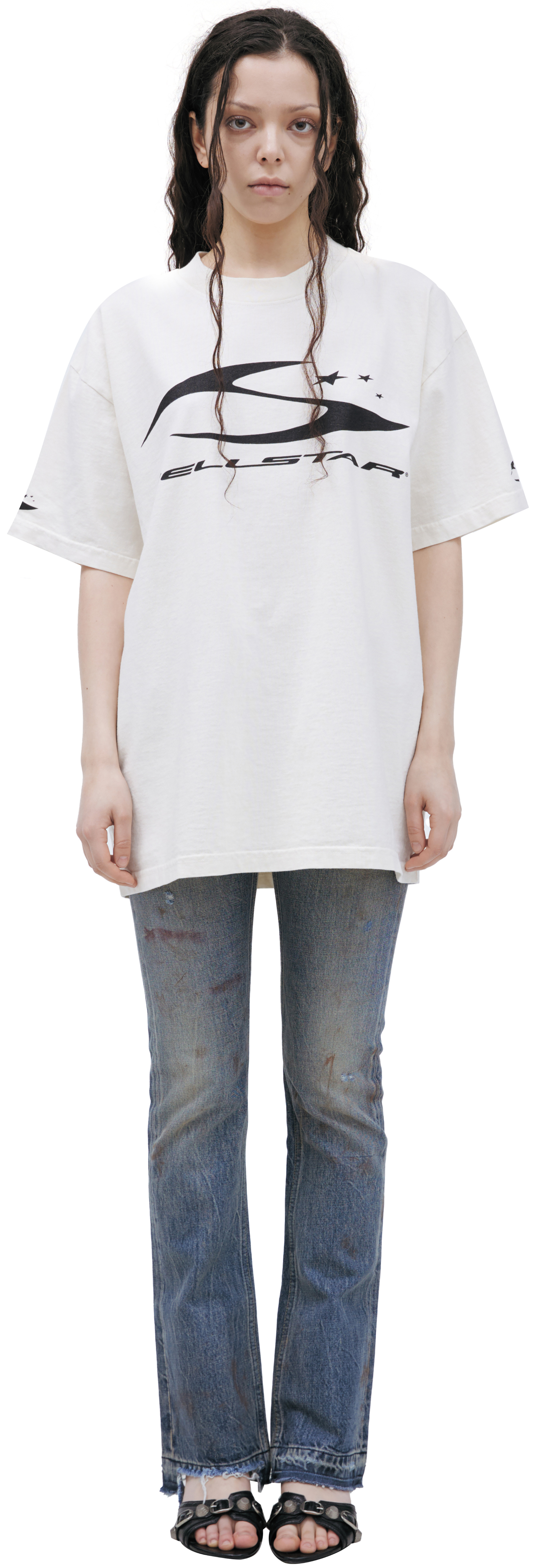 Hellstar White logo t-shirt