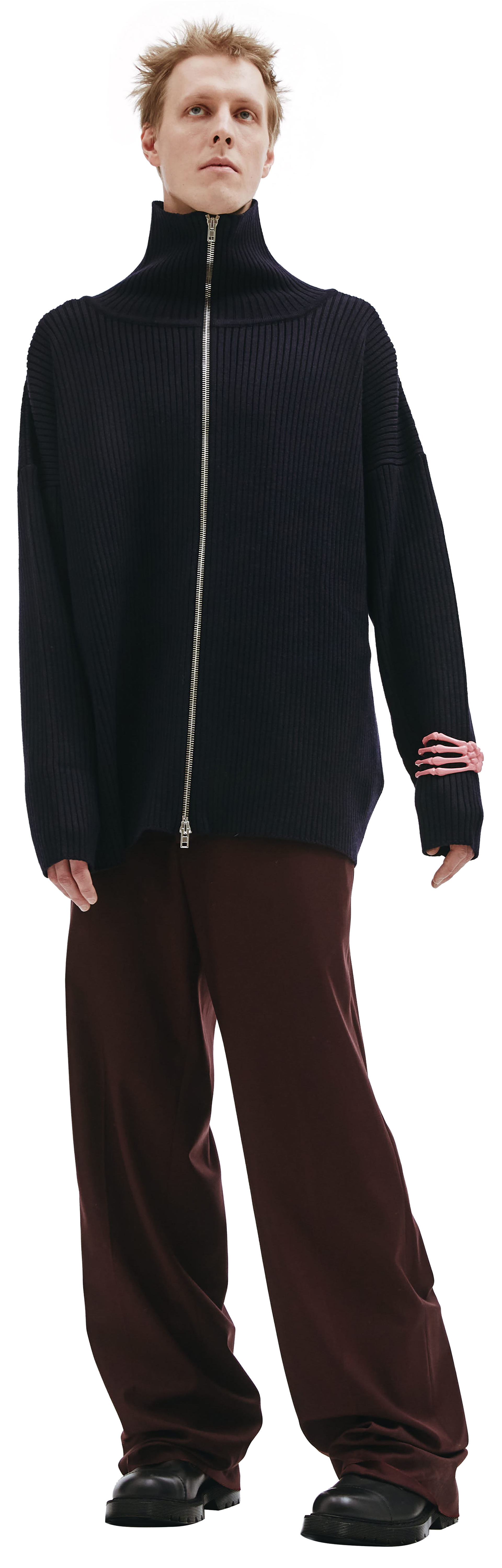 VETEMENTS Wool zipped cardigan