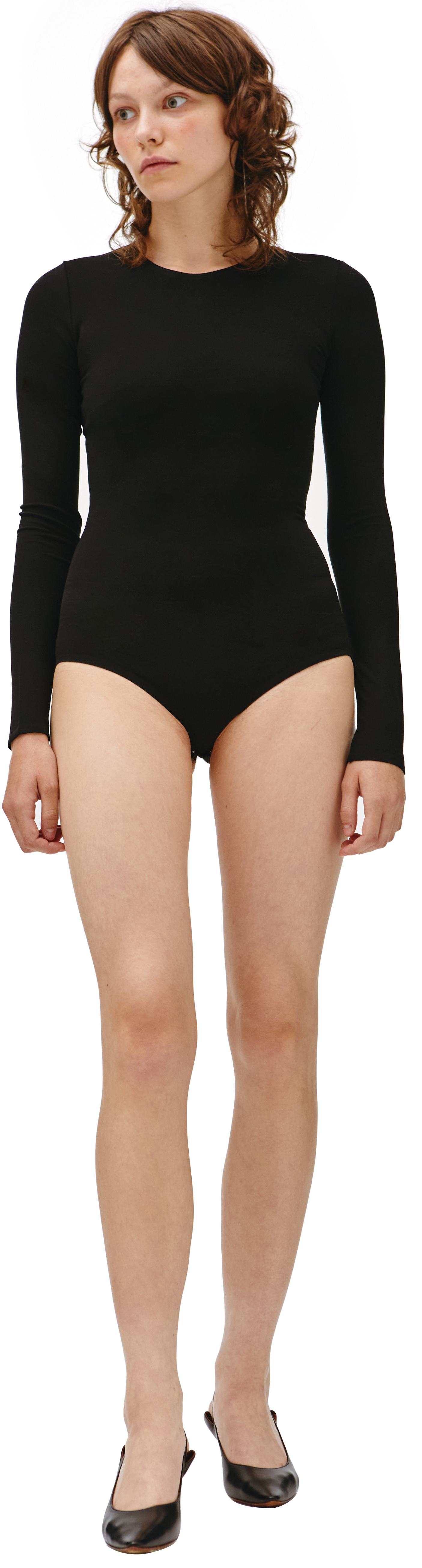 Maison Margiela Black longsleeves bodysuit