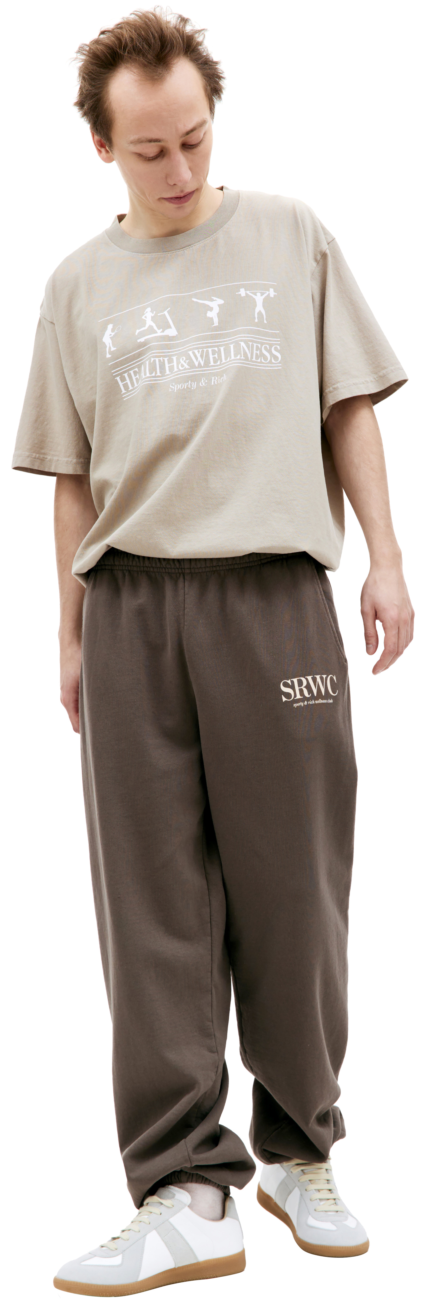SPORTY & RICH Спортивные брюки с принтом SRWC